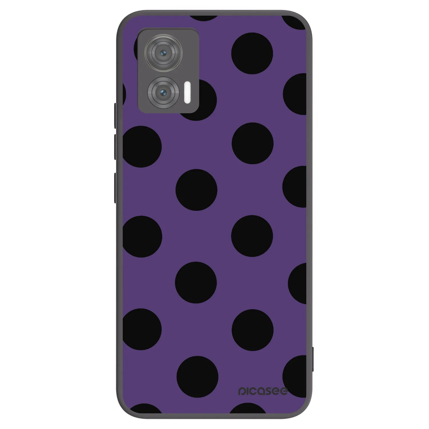 Picasee silikónový čierny obal pre Motorola Edge 30 Neo - Big flickers 2