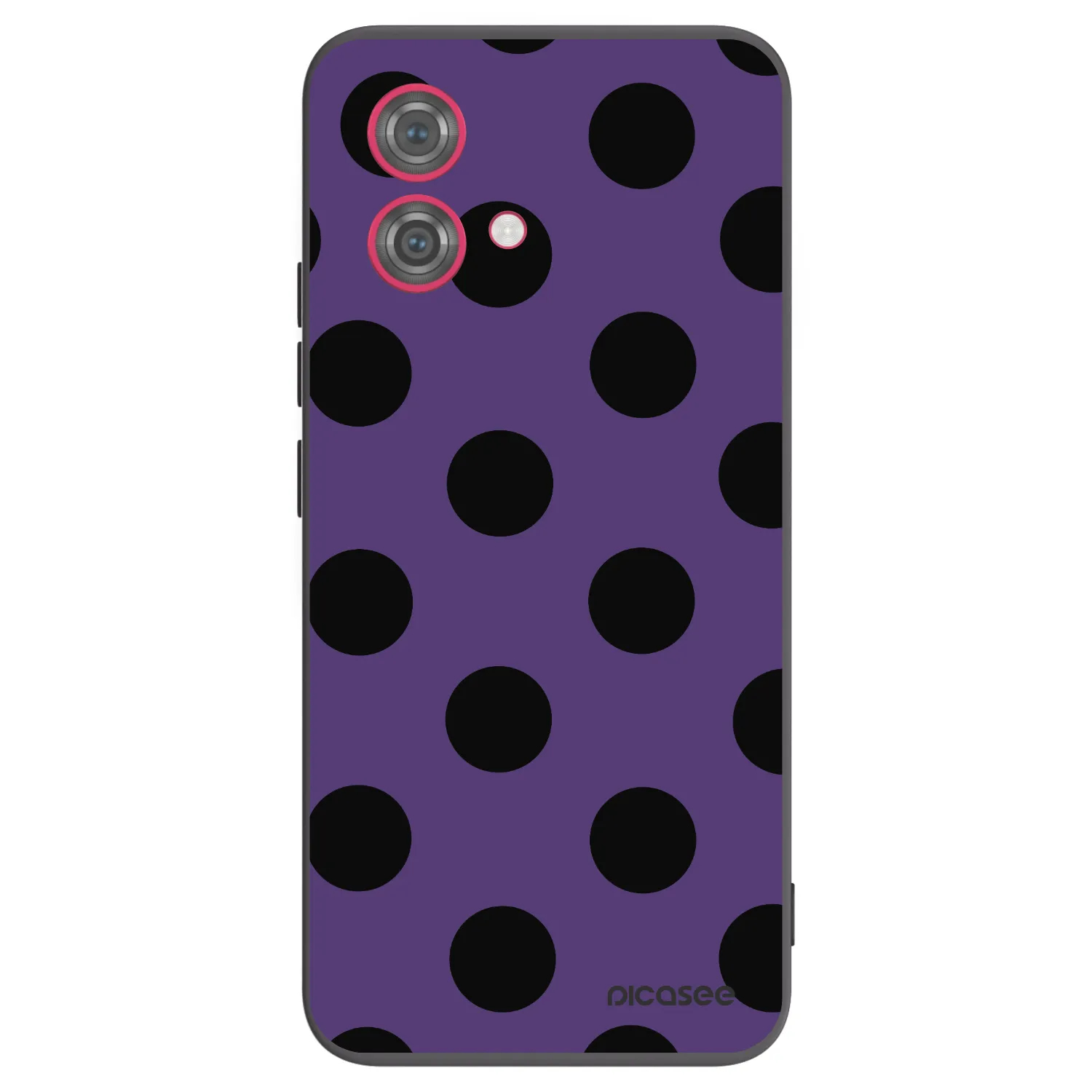 Picasee silikónový čierny obal pre Motorola Moto G84 5G - Big flickers 2