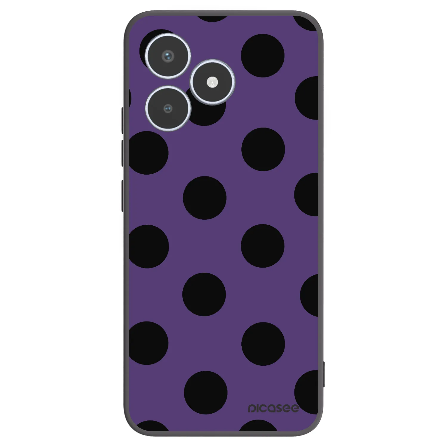 Picasee silikónový čierny obal pre Realme C53 - Big flickers 2