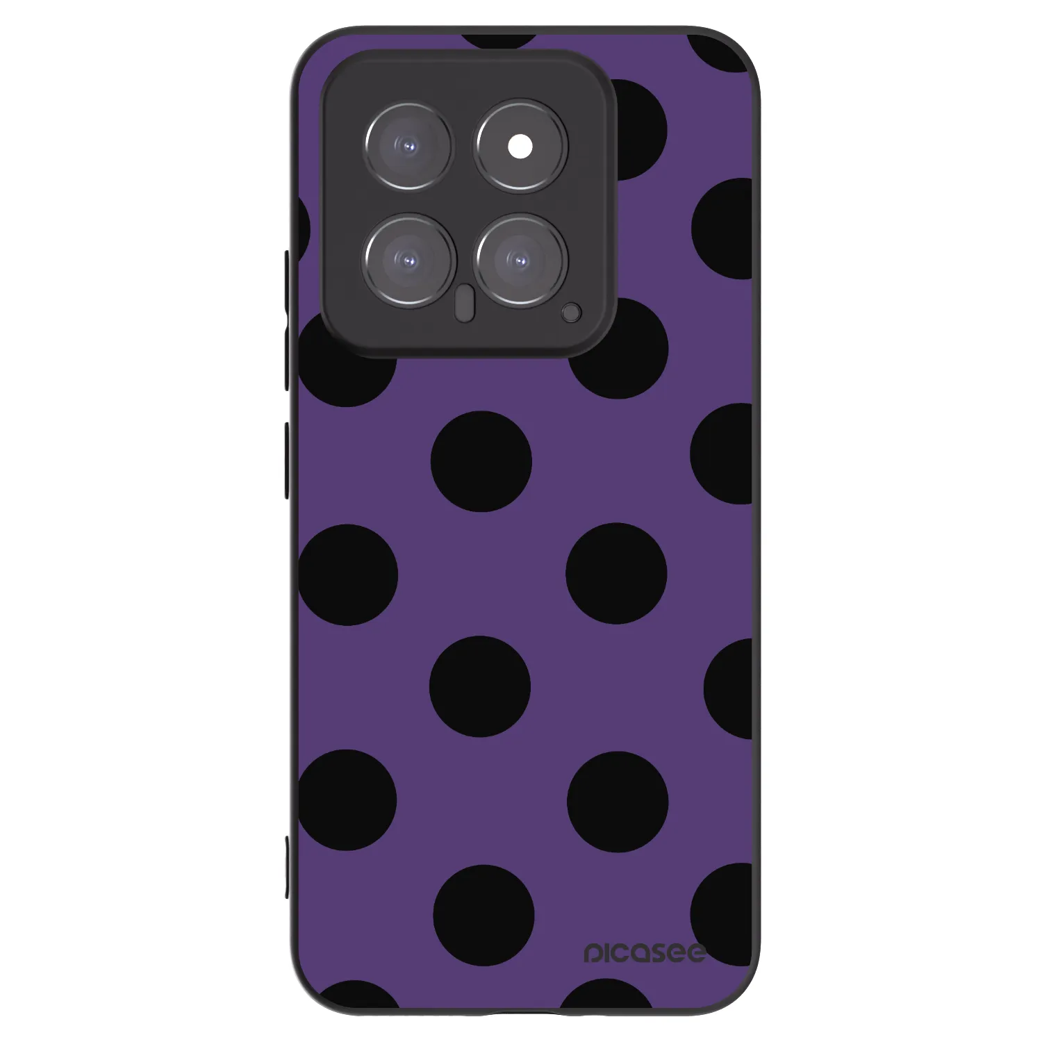 Picasee silikónový čierny obal pre Xiaomi 14 - Big flickers 2