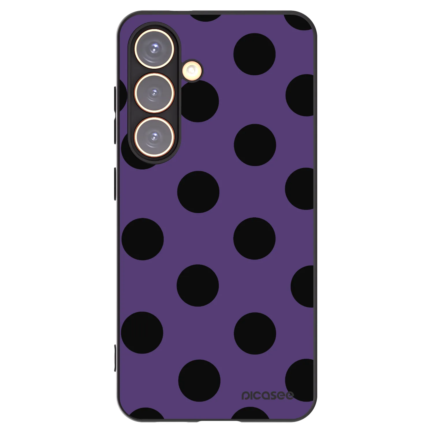 Picasee silikónový čierny obal pre Samsung Galaxy S24 S921B 5G - Big flickers 2