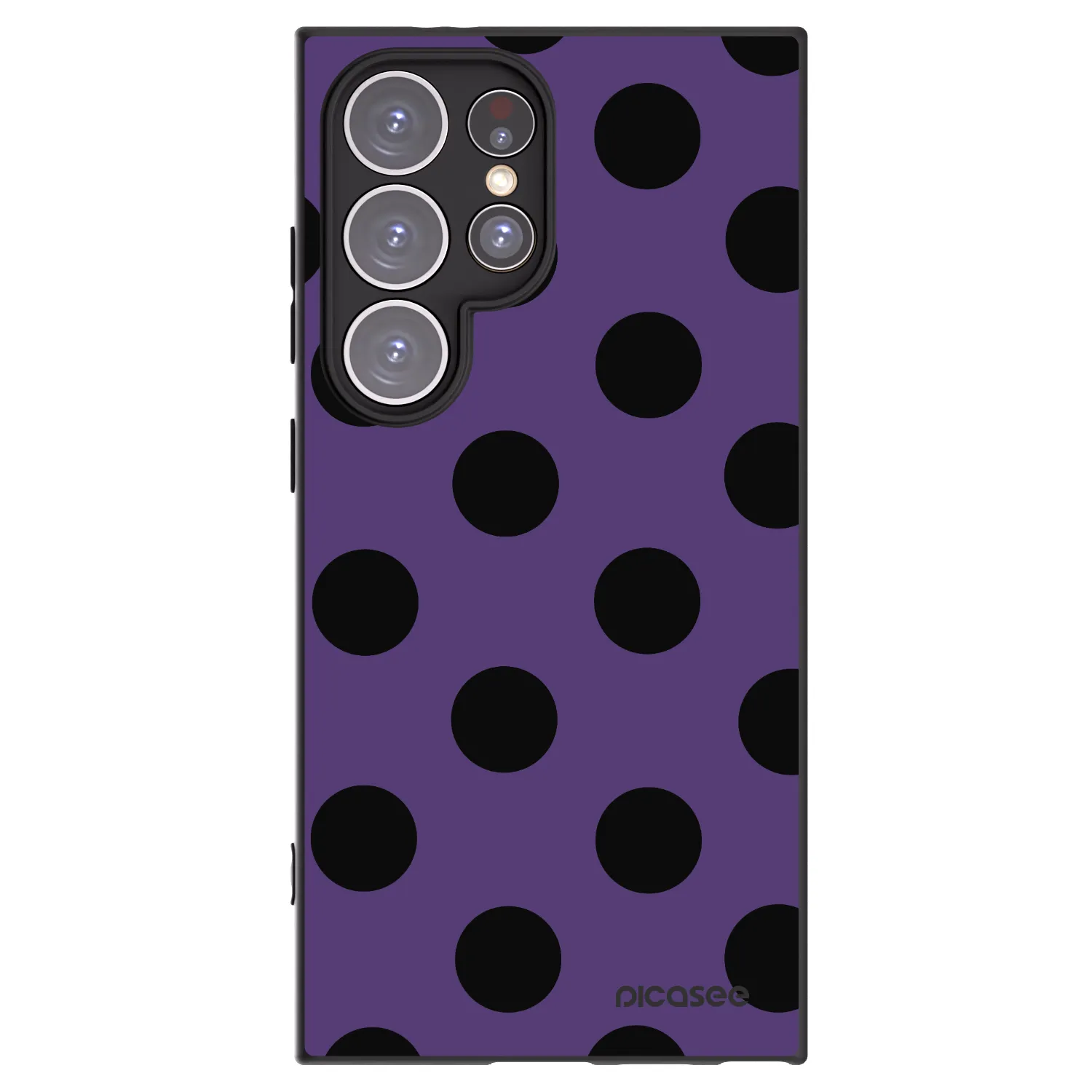 Picasee silikónový čierny obal pre Samsung Galaxy S24 Ultra S928B 5G - Big flickers 2