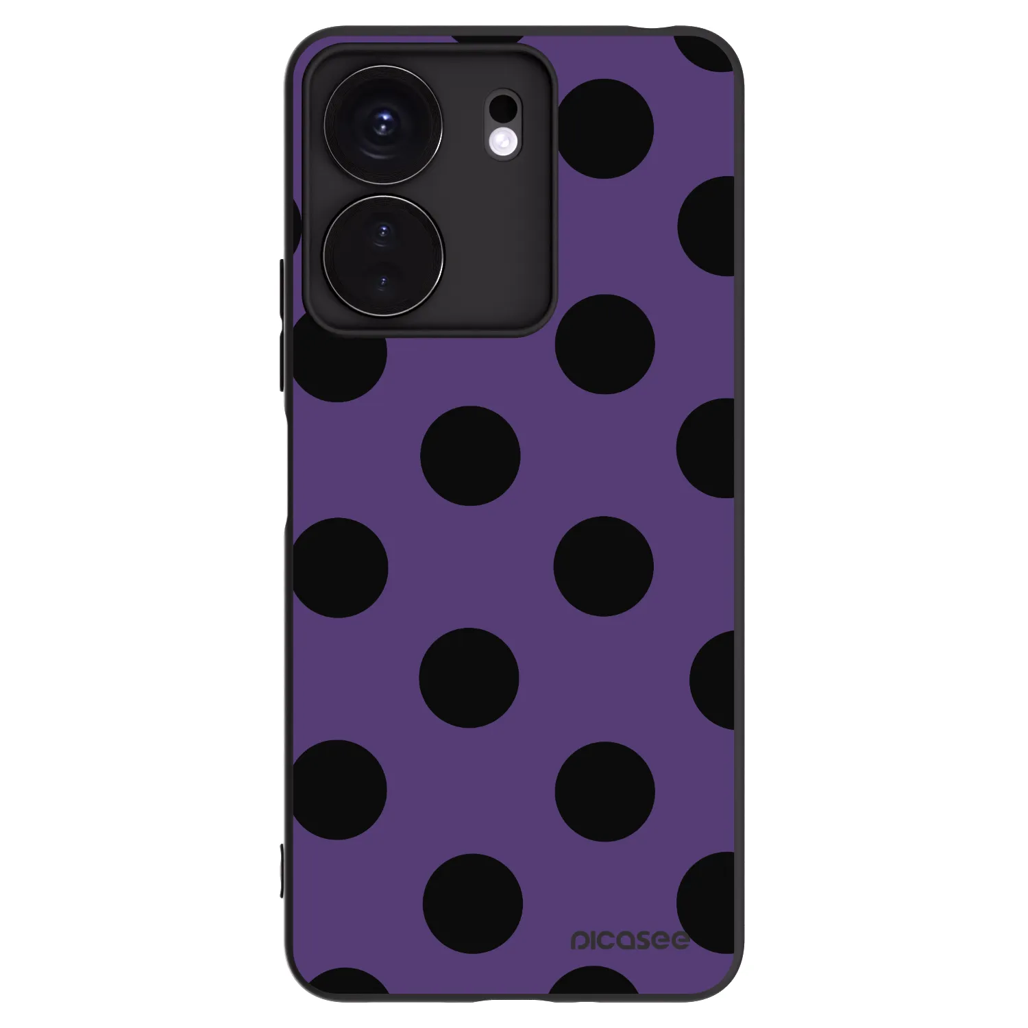 Picasee silikónový čierny obal pre Xiaomi Redmi 13C 4G - Big flickers 2