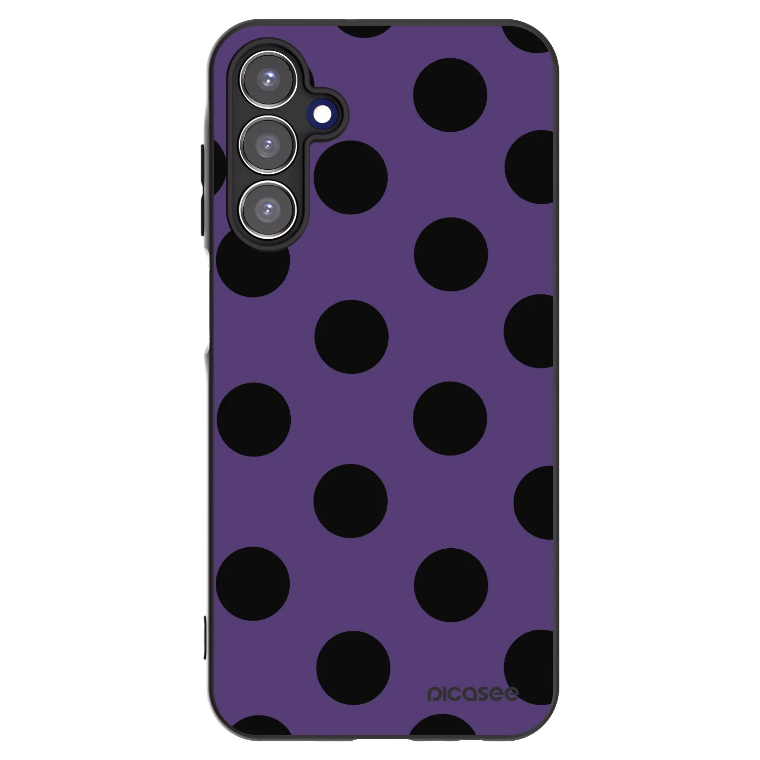 Picasee silikónový čierny obal pre Samsung Galaxy A15 A156B 5G - Big flickers 2