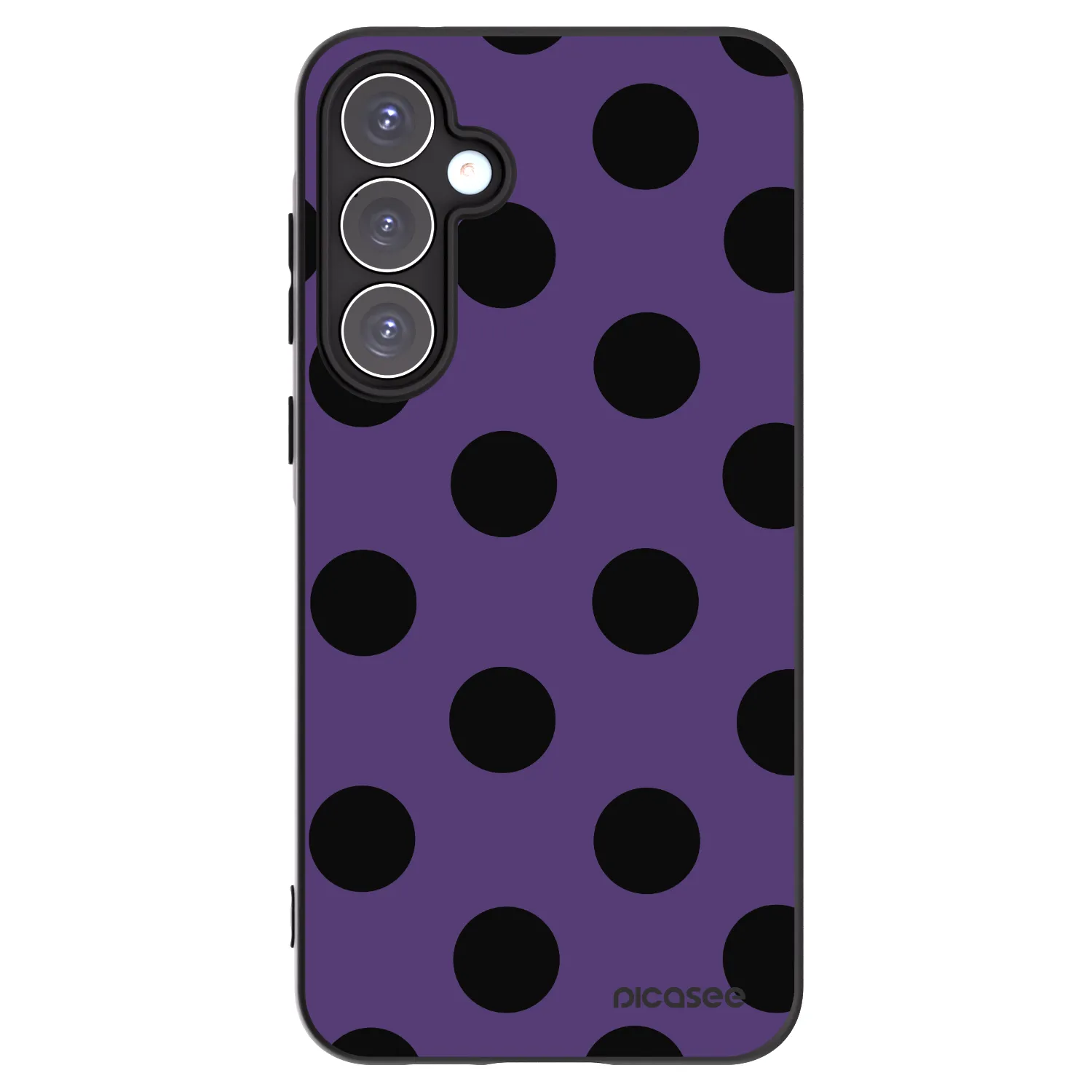 Picasee silikónový čierny obal pre Samsung Galaxy A55 5G A556B - Big flickers 2