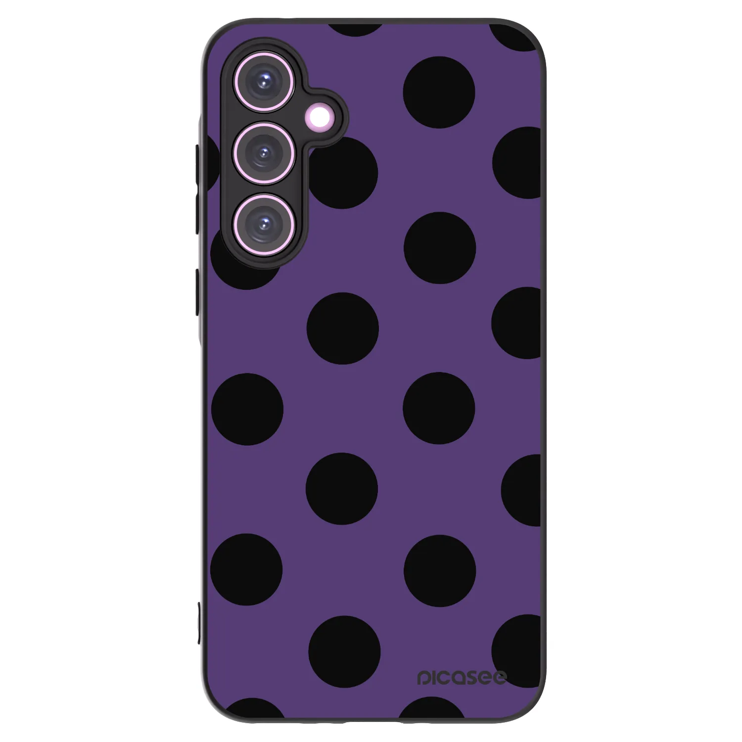 Picasee silikónový čierny obal pre Samsung Galaxy A35 5G A356B - Big flickers 2
