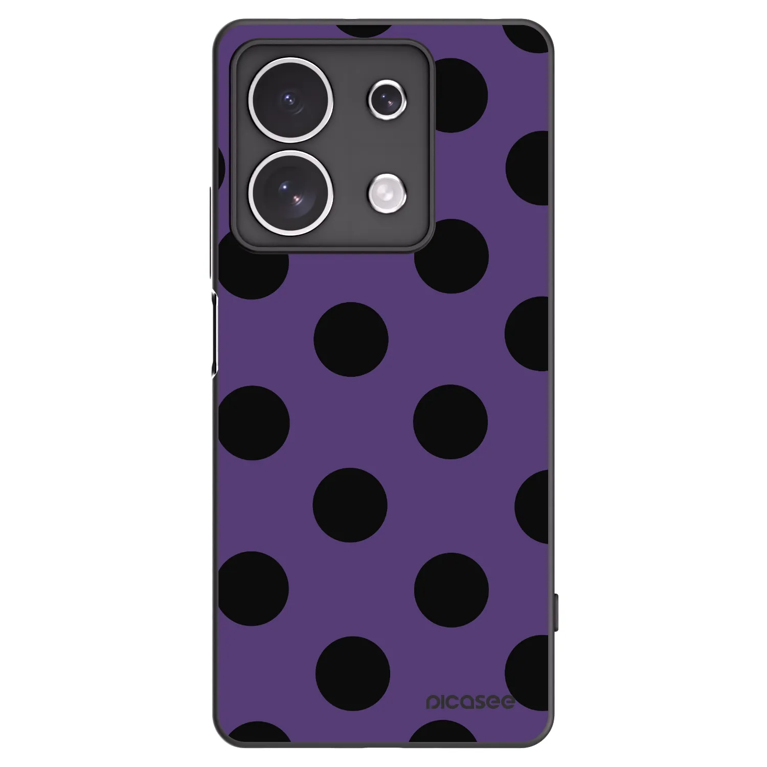 Picasee silikónový čierny obal pre Xiaomi Redmi Note 13 4G - Big flickers 2