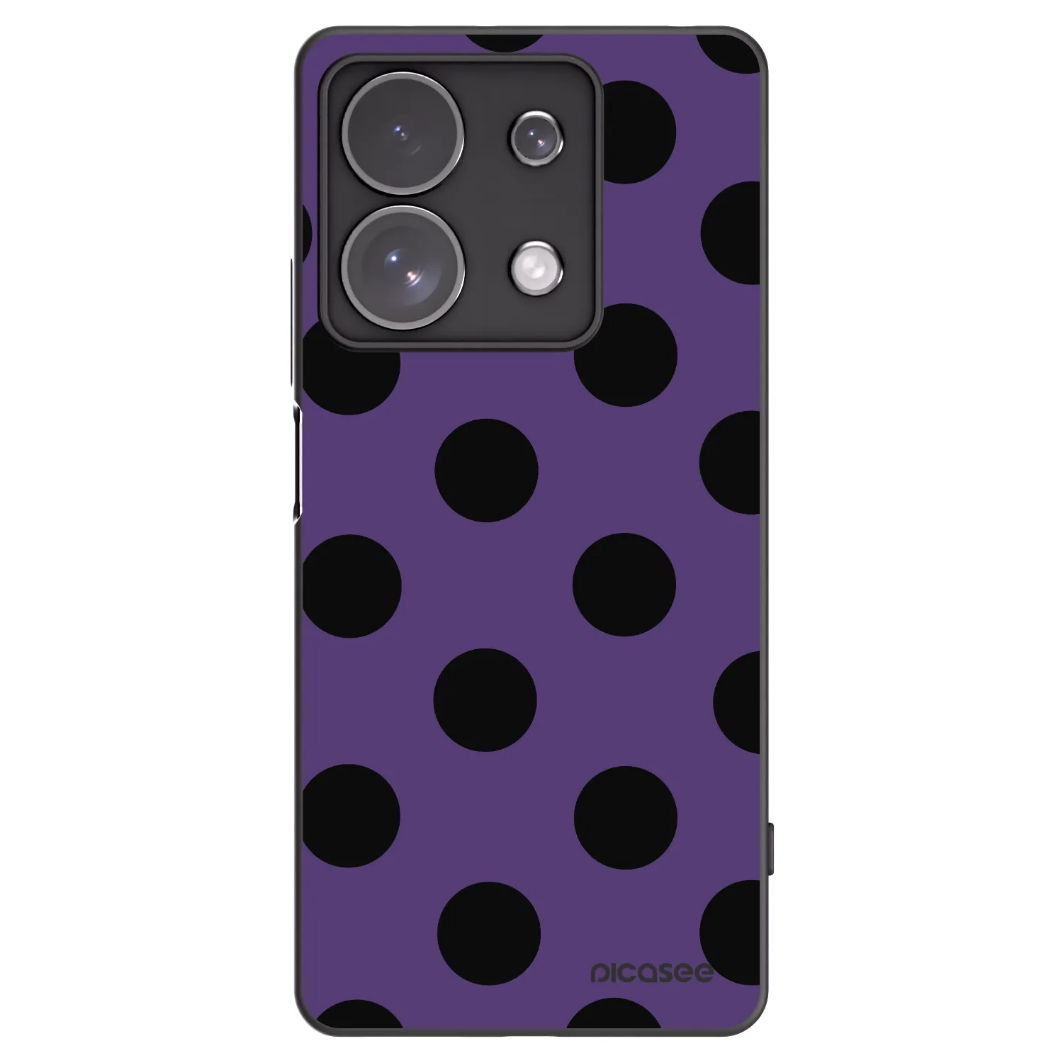 Picasee silikónový čierny obal pre Xiaomi Redmi Note 13 Pro 4G - Big flickers 2