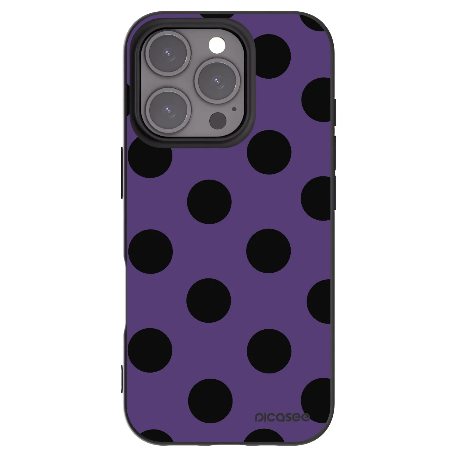 Picasee silikónový čierny obal pre Apple iPhone 16 Pro - Big flickers 2