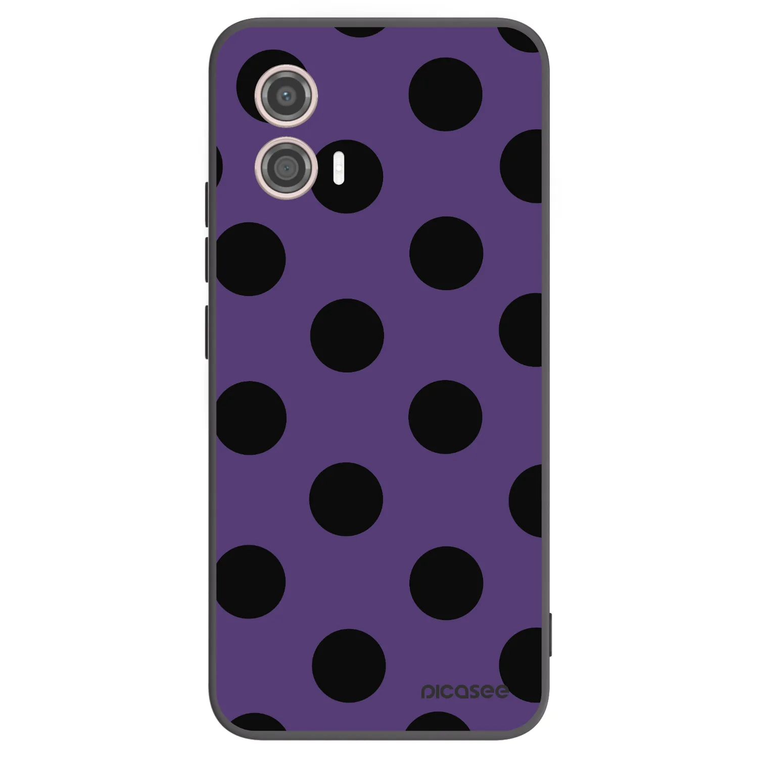 Picasee silikónový čierny obal pre Motorola Moto G53 5G - Big flickers 2