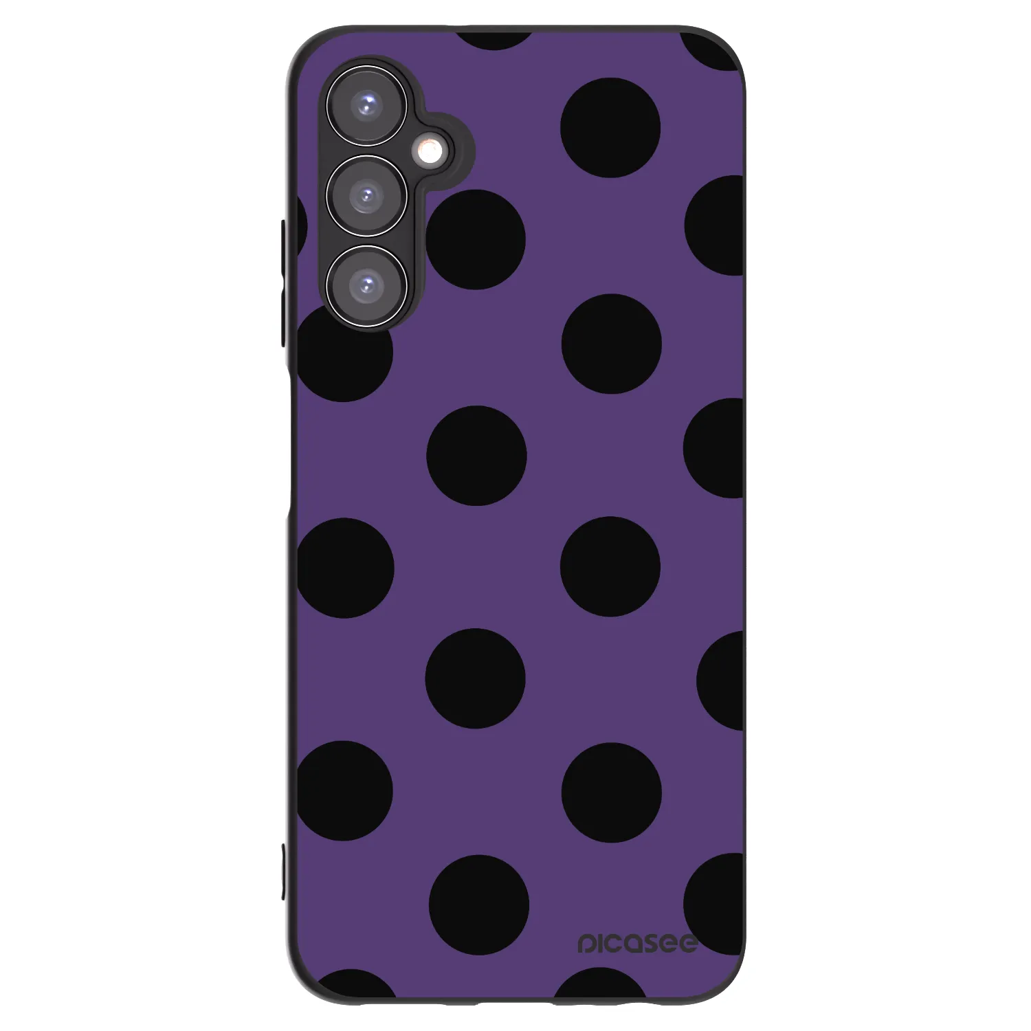 Picasee silikónový čierny obal pre Samsung Galaxy A05s A057G - Big flickers 2