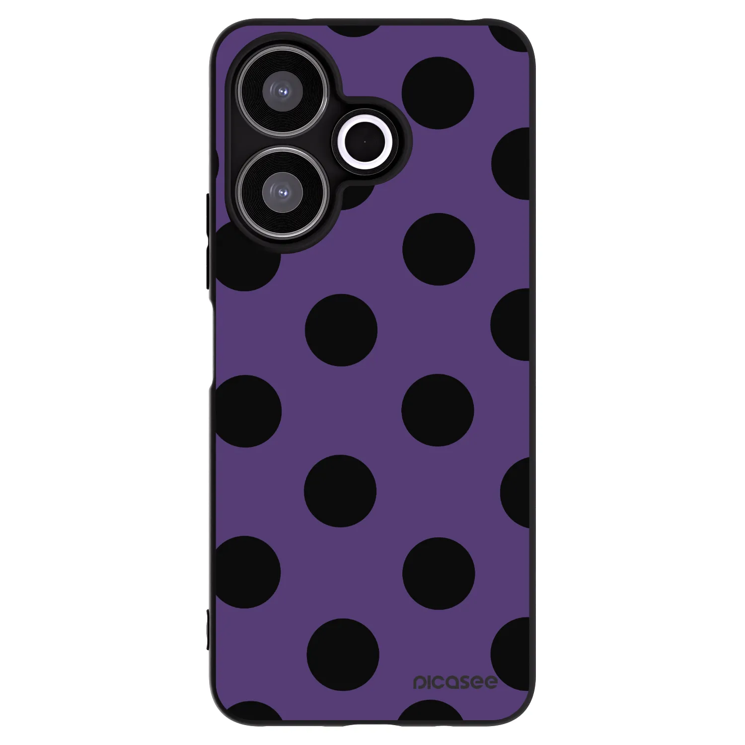 Picasee silikónový čierny obal pre Xiaomi Redmi 13 4G - Big flickers 2