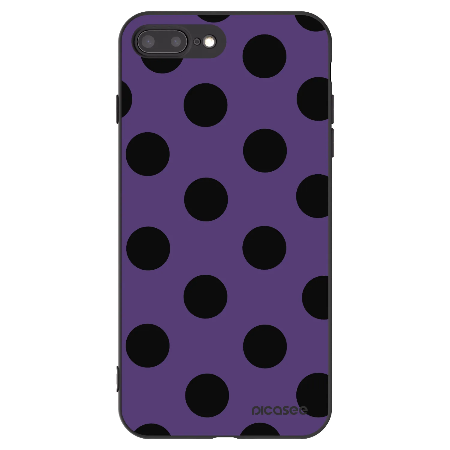 Picasee silikónový čierny obal pre Apple iPhone 7 Plus - Big flickers 2