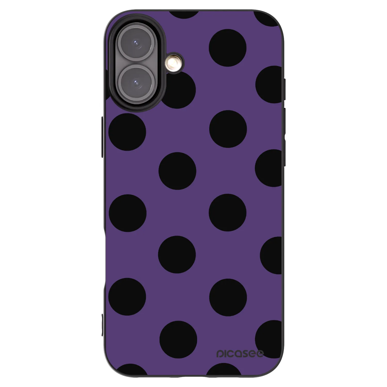 Picasee silikónový čierny obal pre Apple iPhone 16 Plus - Big flickers 2