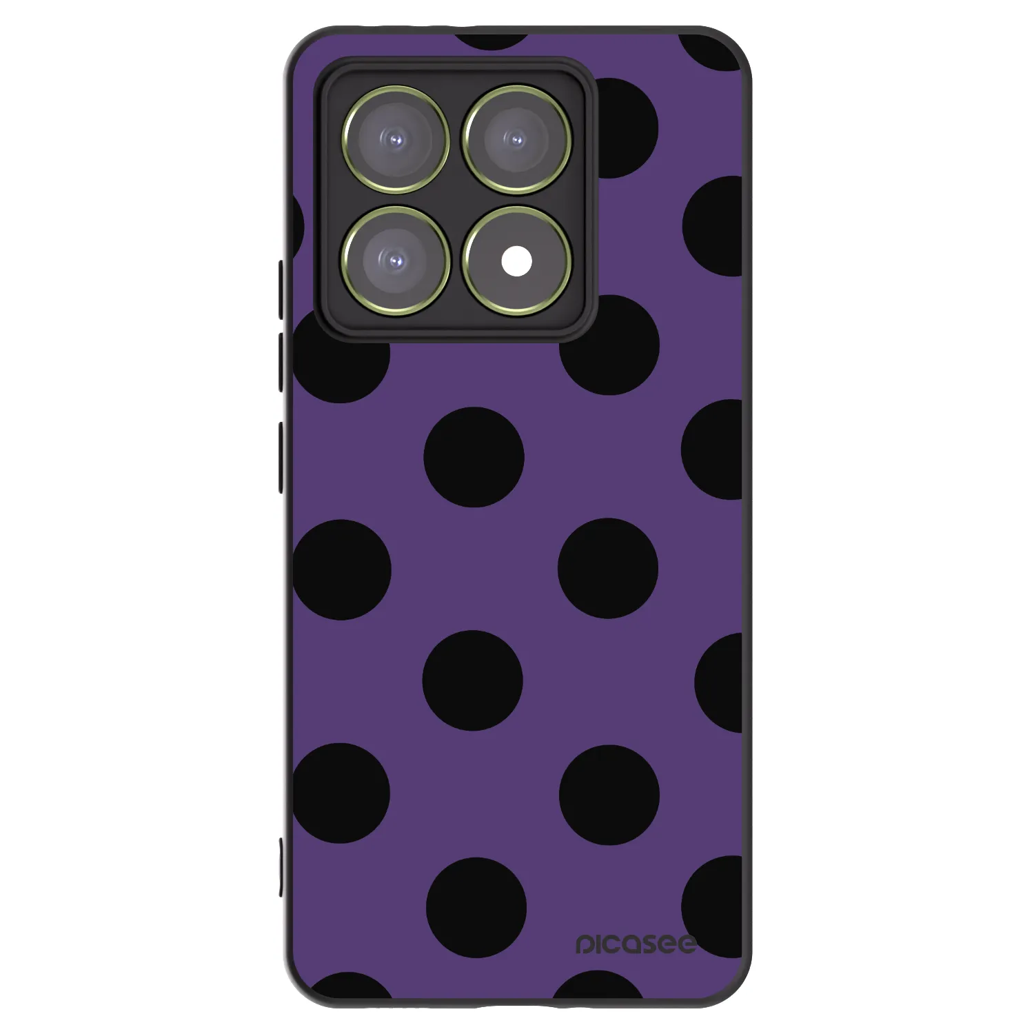 Picasee silikónový čierny obal pre Xiaomi 14T - Big flickers 2