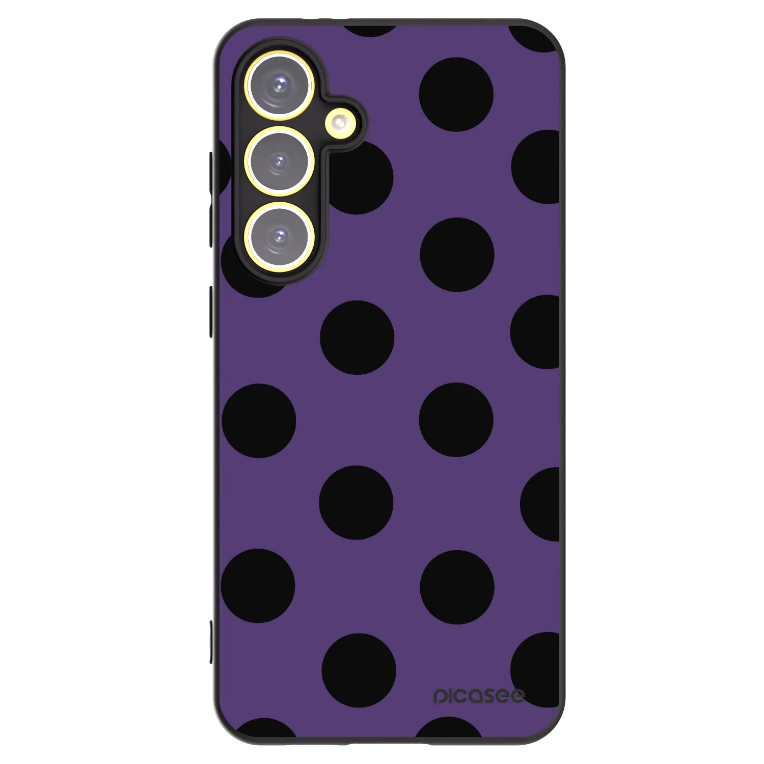 Picasee silikónový čierny obal pre Samsung Galaxy S24 FE S721B - Big flickers 2