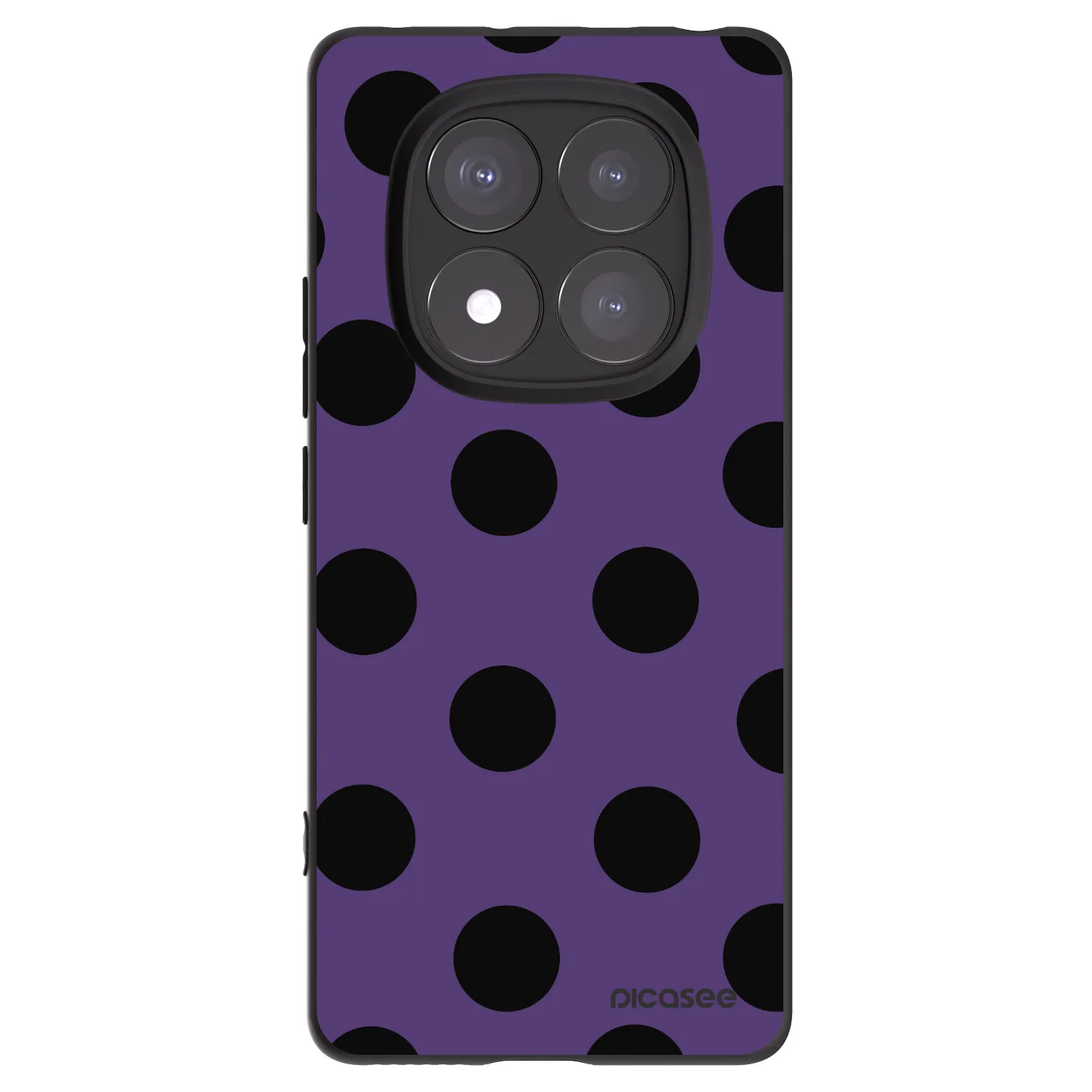 Picasee silikónový čierny obal pre Xiaomi Redmi Note 14 Pro+ 5G - Big flickers 2