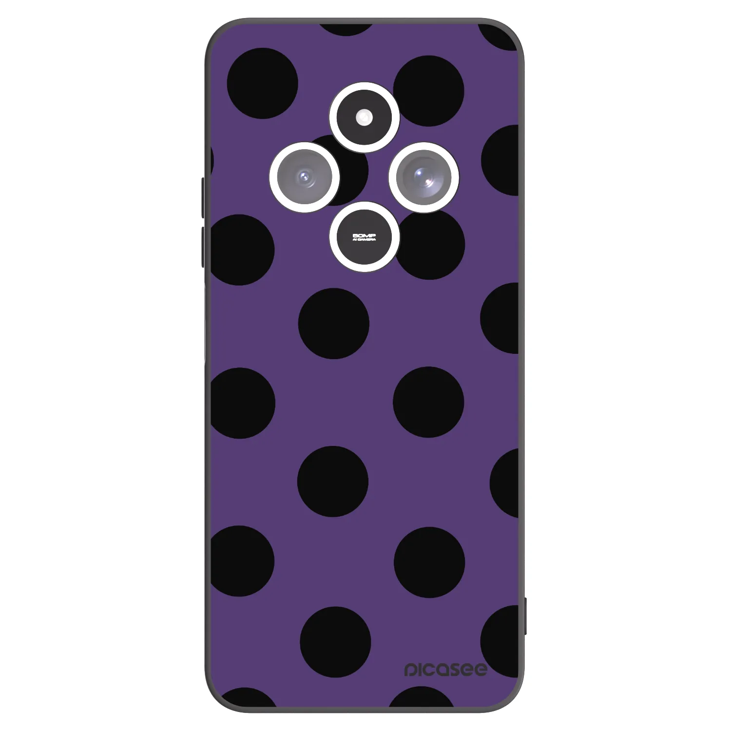 Picasee silikónový čierny obal pre Xiaomi Redmi 14C - Big flickers 2
