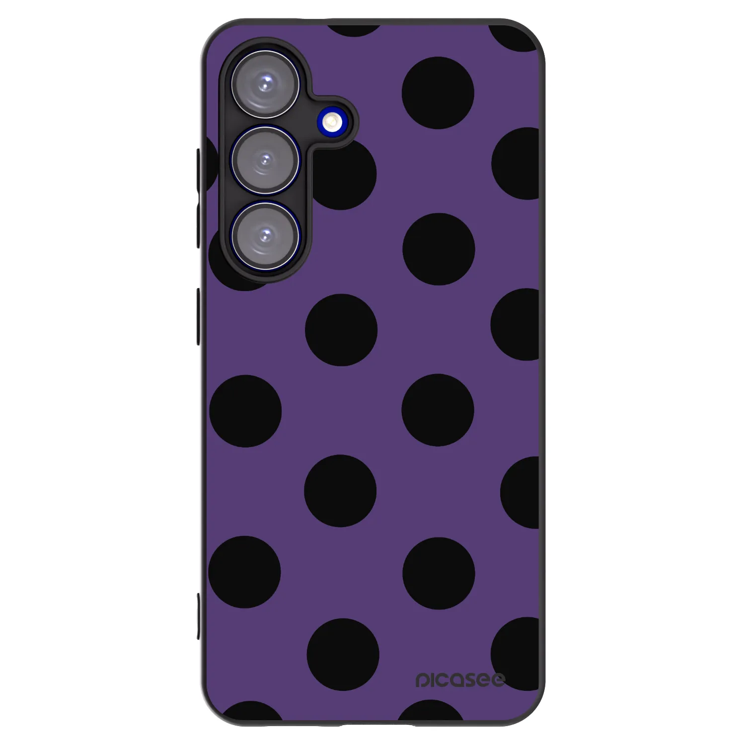 Picasee silikónový čierny obal pre Samsung Galaxy S25 5G - Big flickers 2