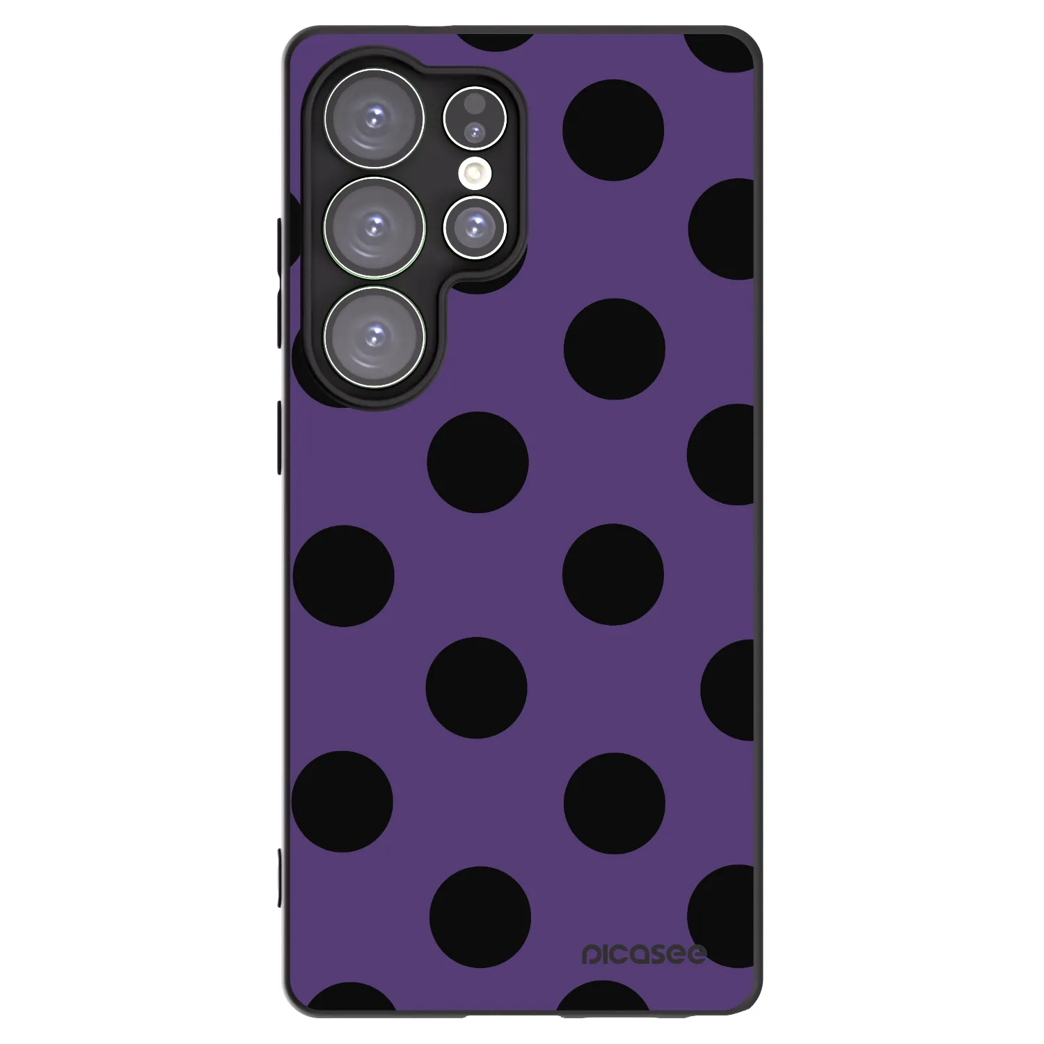 Picasee silikónový čierny obal pre Samsung Galaxy S25 Ultra 5G - Big flickers 2