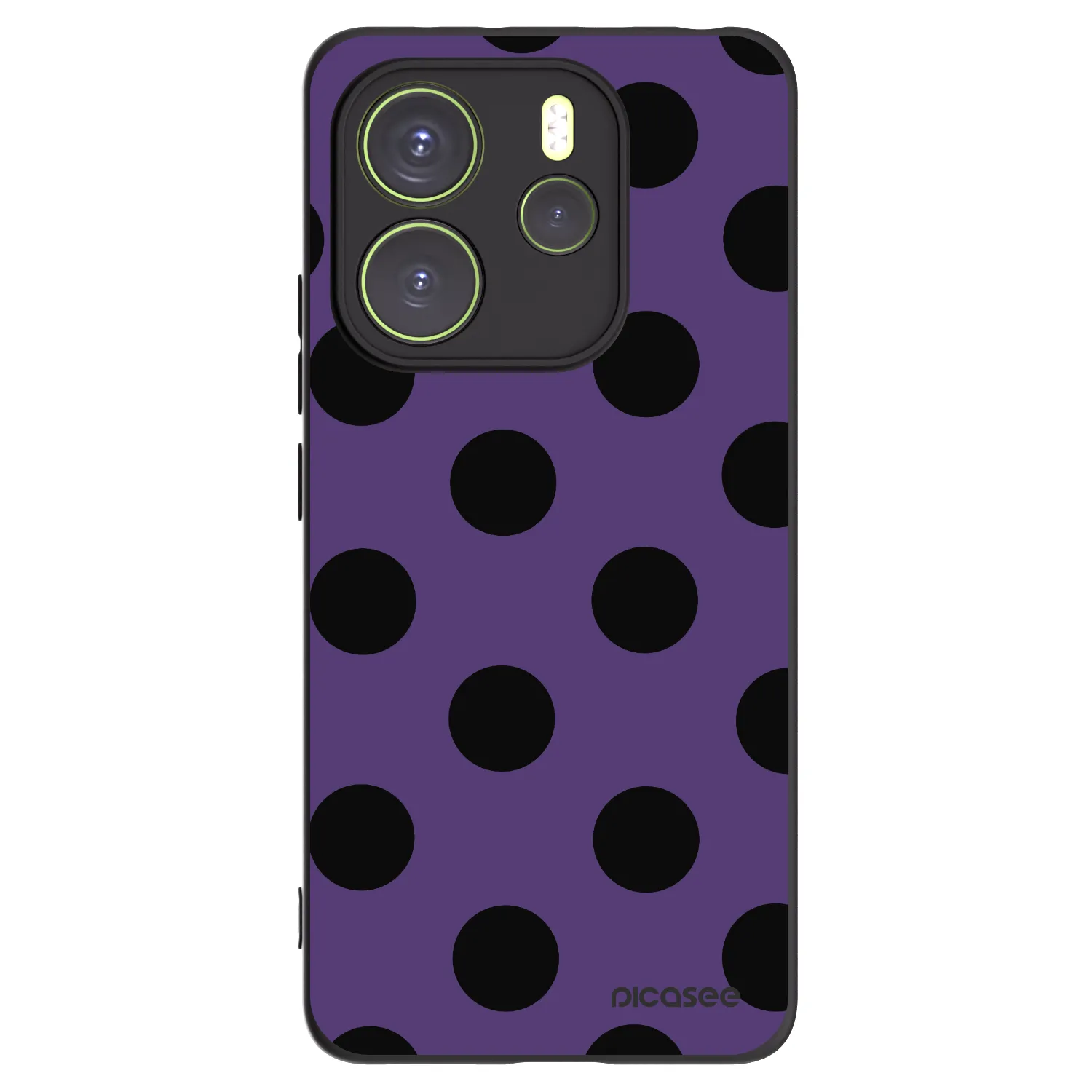 Picasee silikónový čierny obal pre Xiaomi Redmi Note 14 4G - Big flickers 2