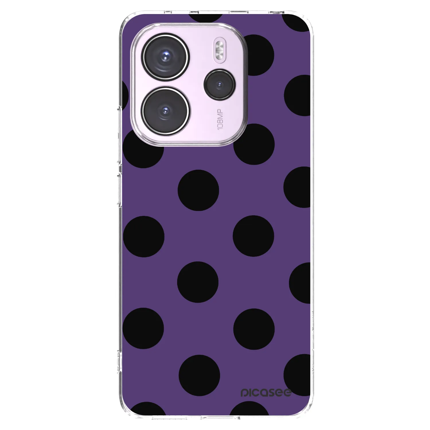 Picasee silikónový prehľadný obal pre Xiaomi Redmi Note 14 4G - Big flickers 2