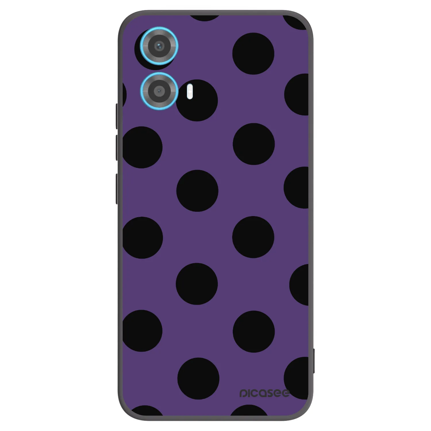 Picasee silikónový čierny obal pre Motorola Moto G34 5G - Big flickers 2