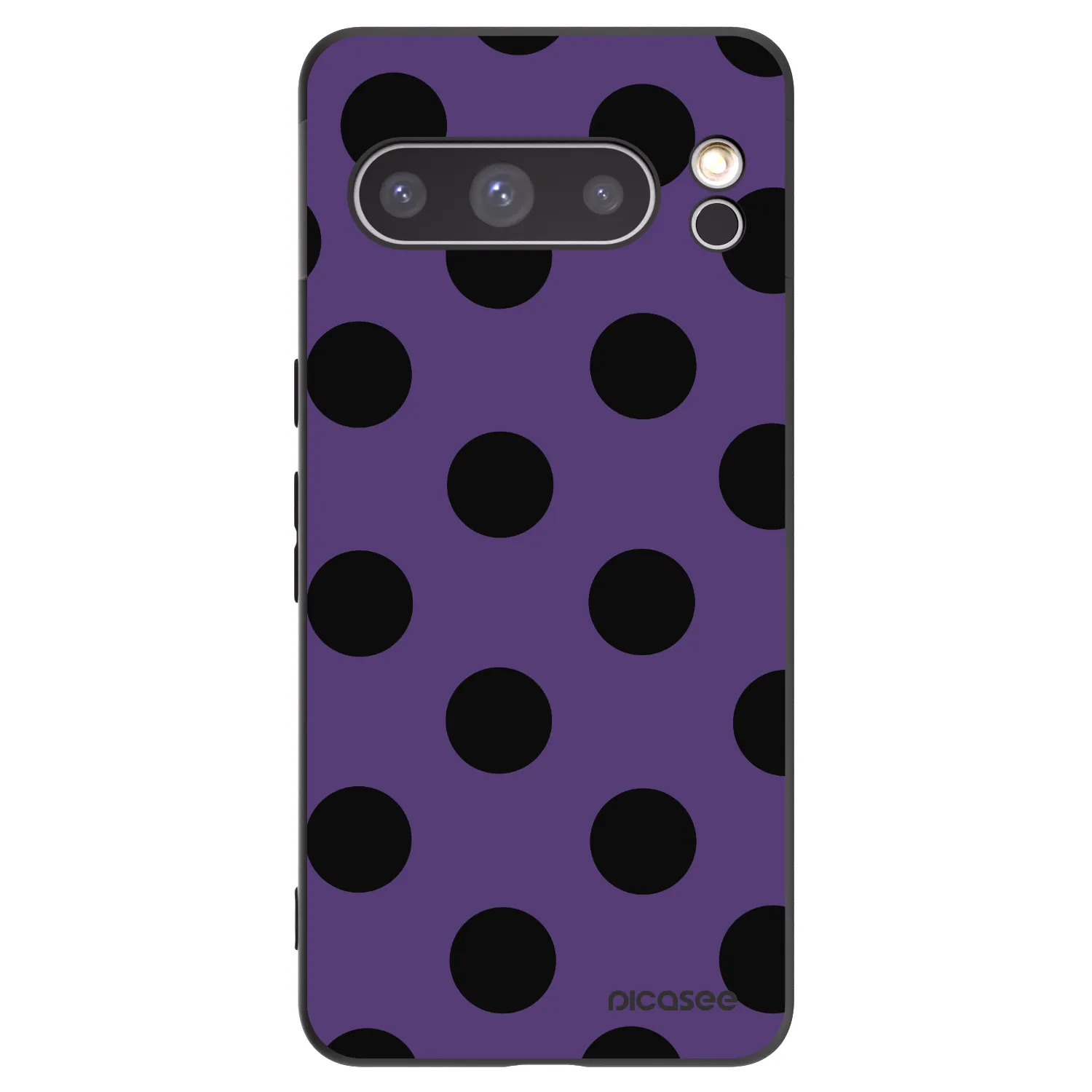 Picasee silikónový čierny obal pre Google Pixel 8 Pro - Big flickers 2