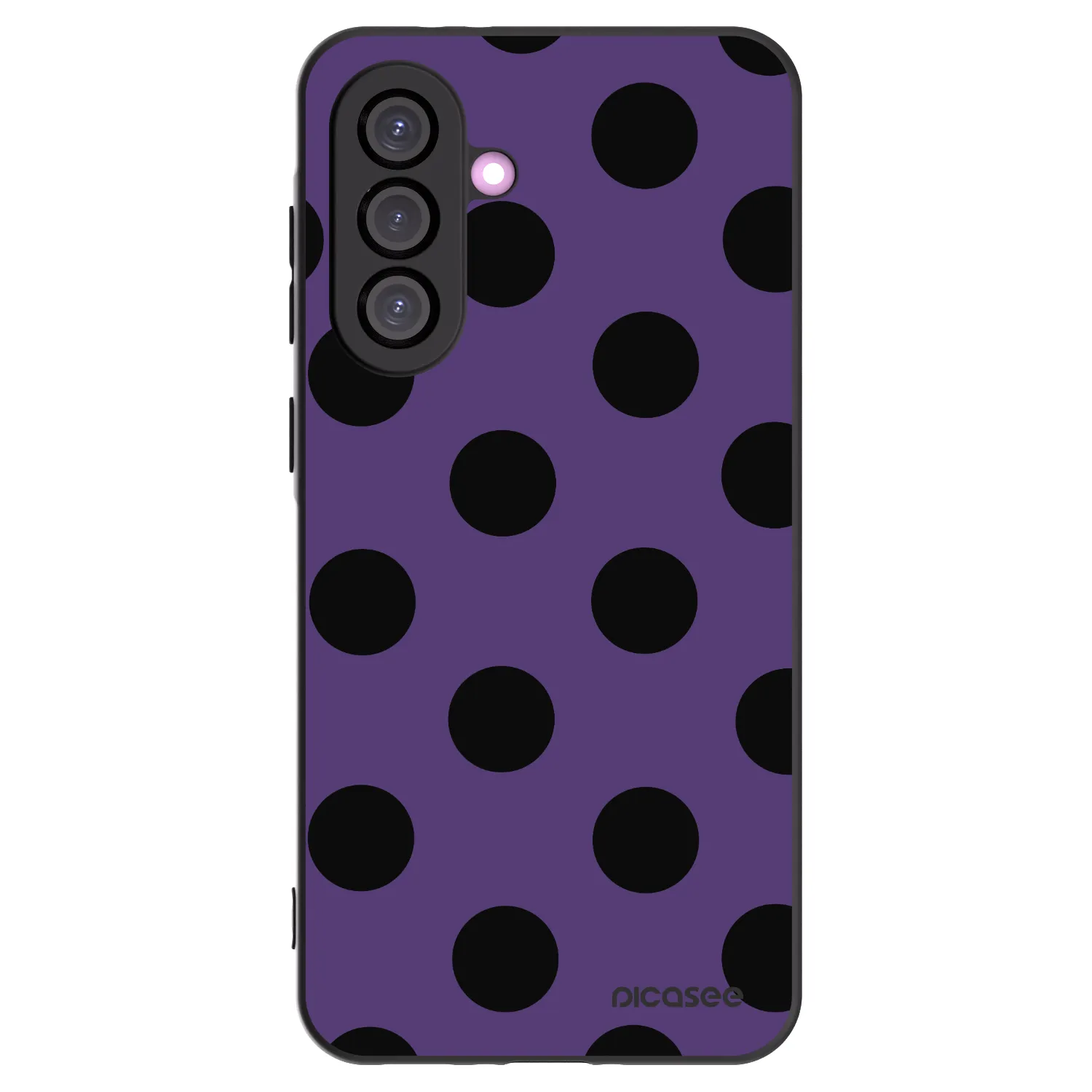 Picasee silikónový čierny obal pre Samsung Galaxy A56 5G A566B - Big flickers 2