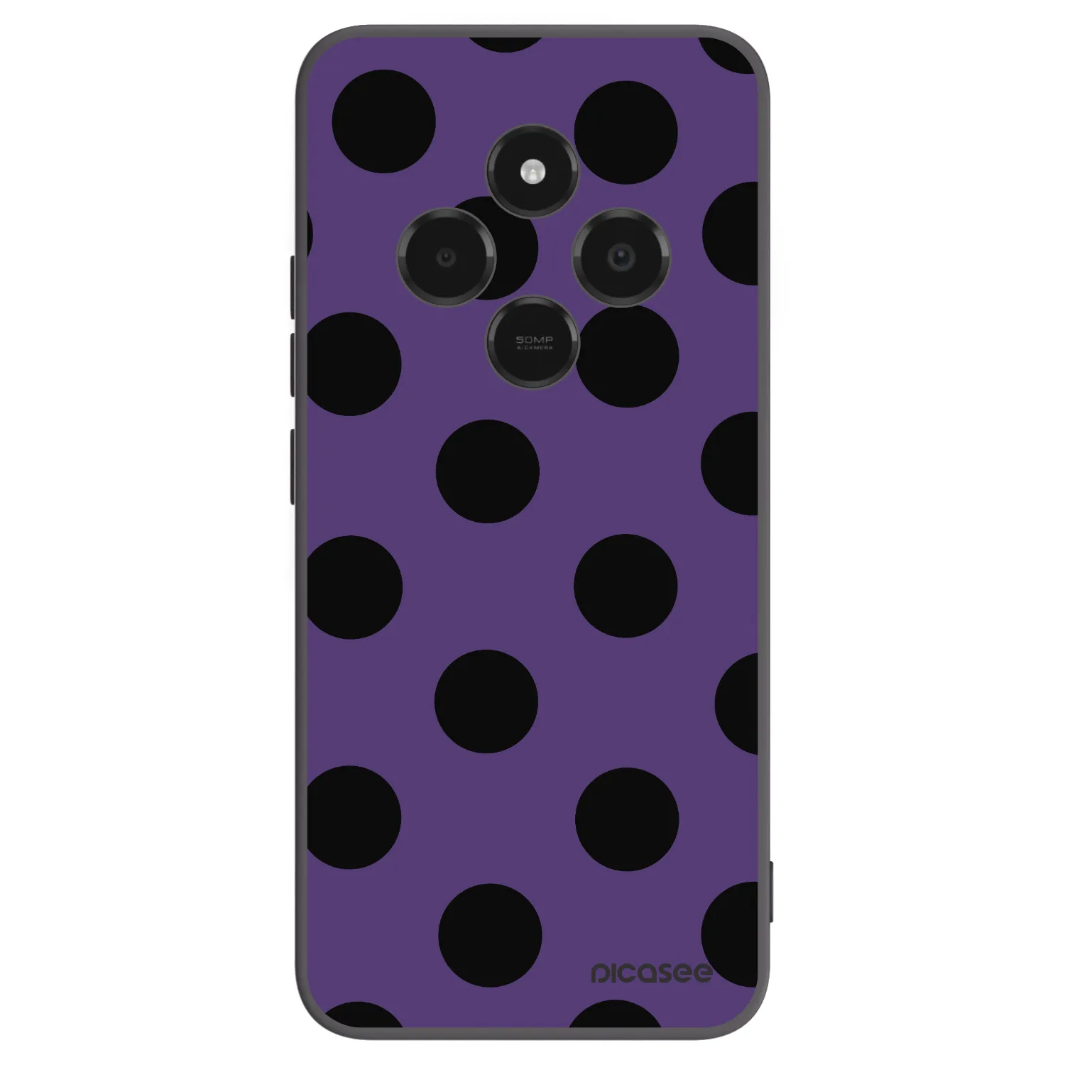 Picasee silikónový čierny obal pre Xiaomi Poco C75 - Big flickers 2