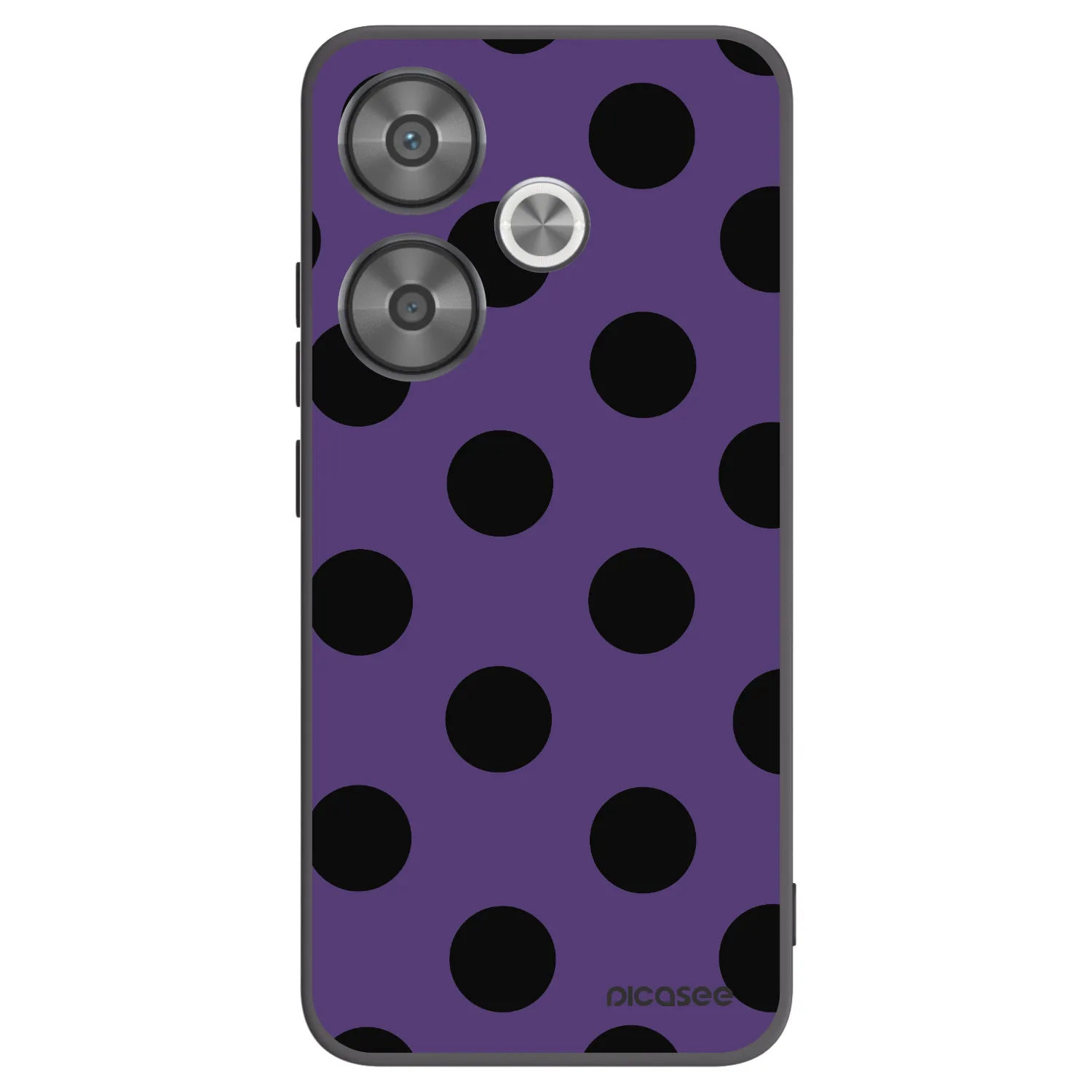 Picasee silikónový čierny obal pre Xiaomi Poco F6 - Big flickers 2