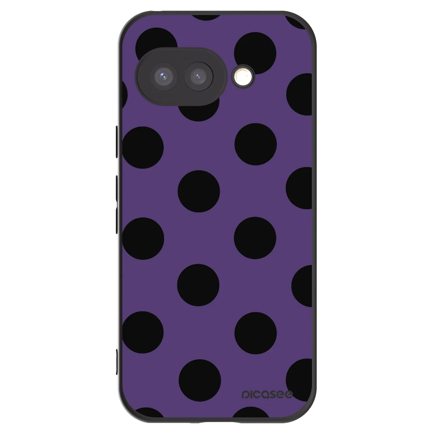 Picasee silikónový čierny obal pre Google Pixel 9a - Big flickers 2