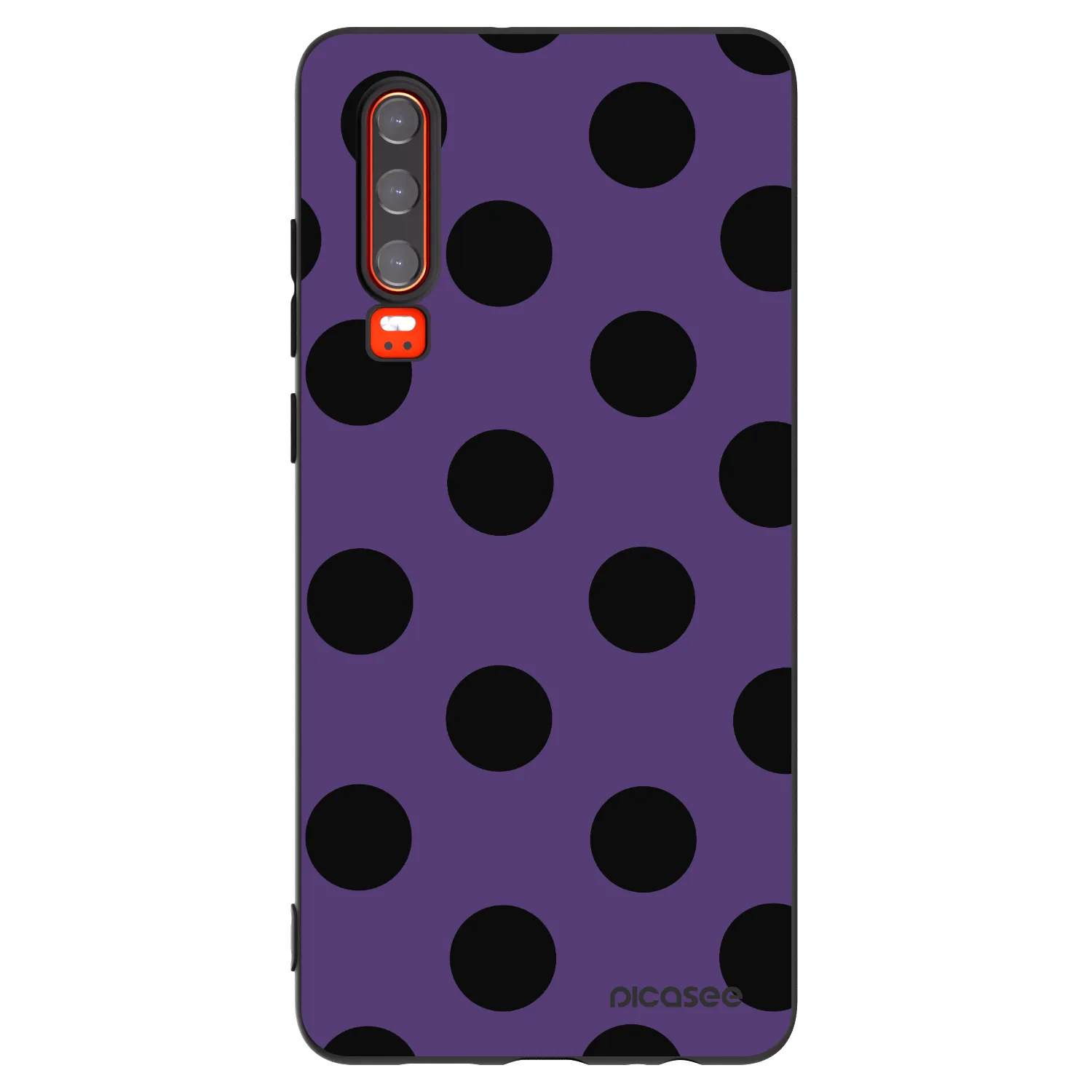 Picasee silikónový čierny obal pre Huawei P30 - Big flickers 2