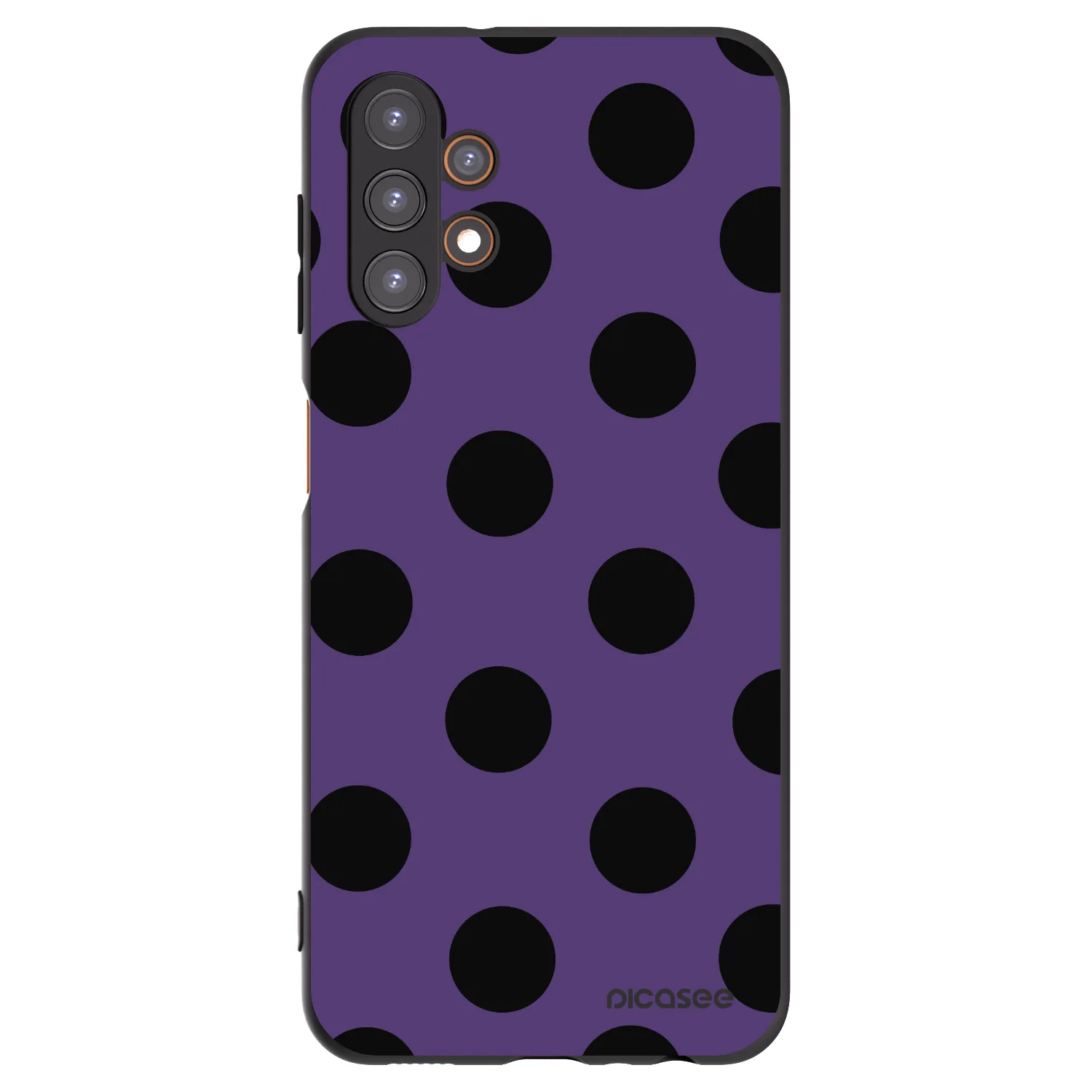 Picasee silikónový čierny obal pre Samsung Galaxy A13 5G - Big flickers 2