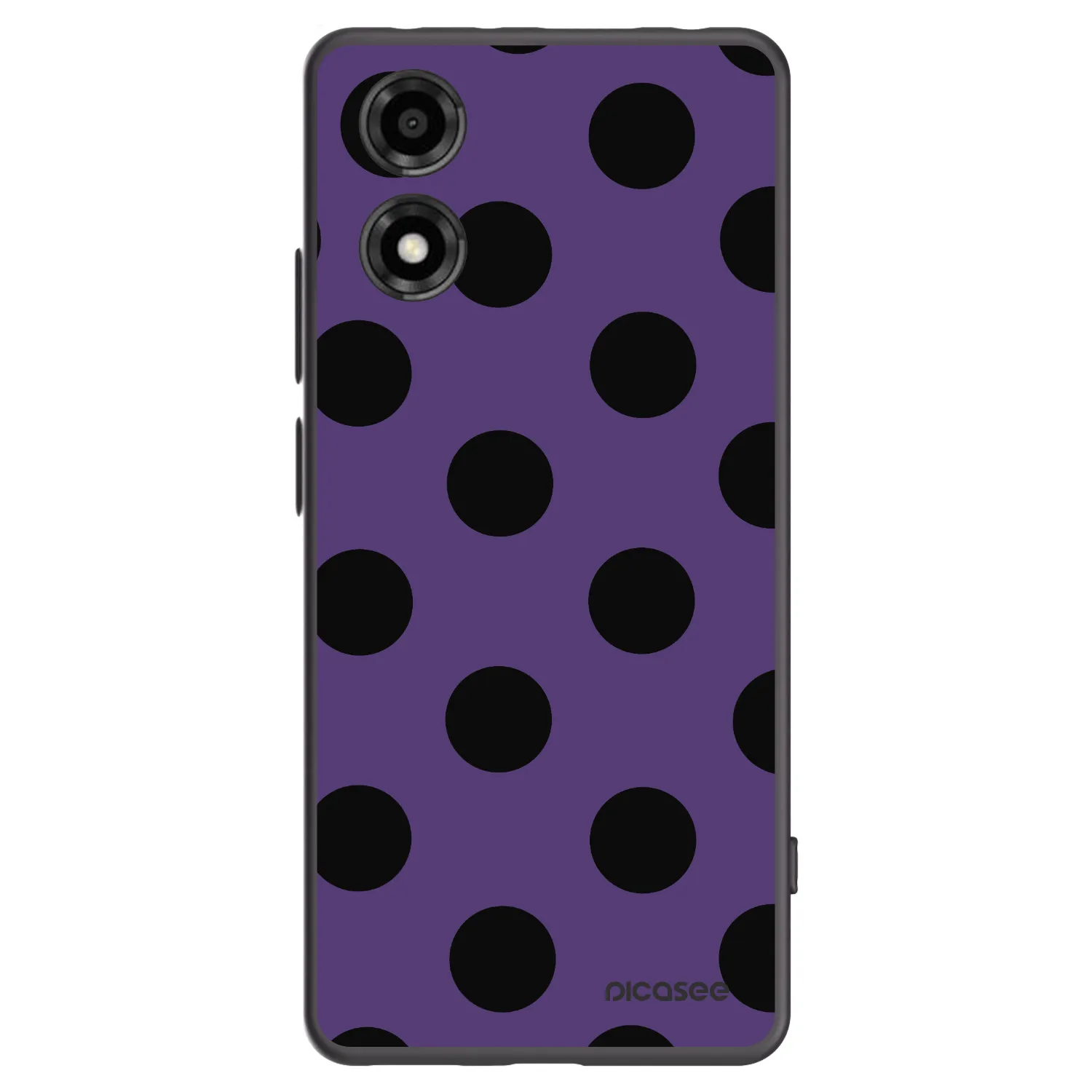 Picasee silikónový čierny obal pre Motorola Moto E14 - Big flickers 2