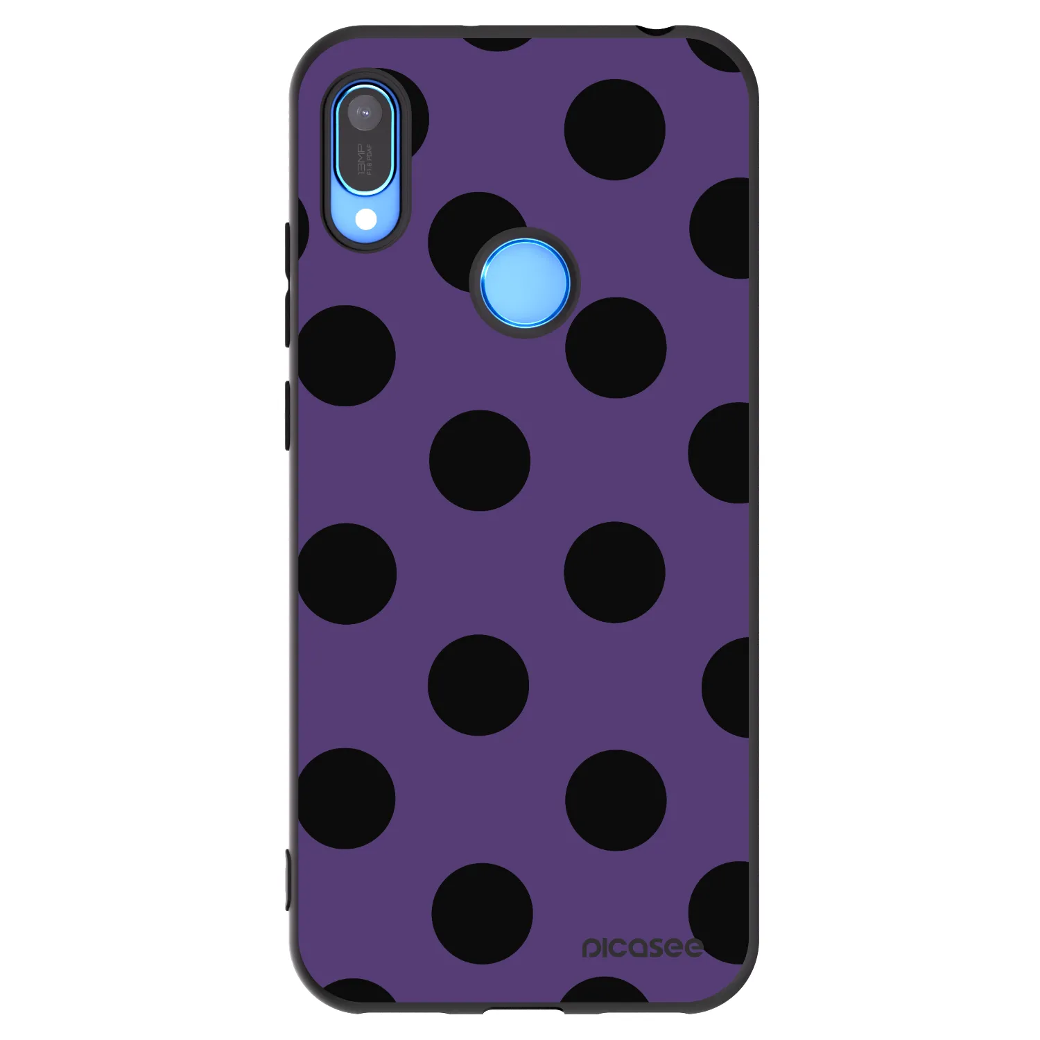 Picasee silikónový čierny obal pre Huawei Y6 2019 - Big flickers 2