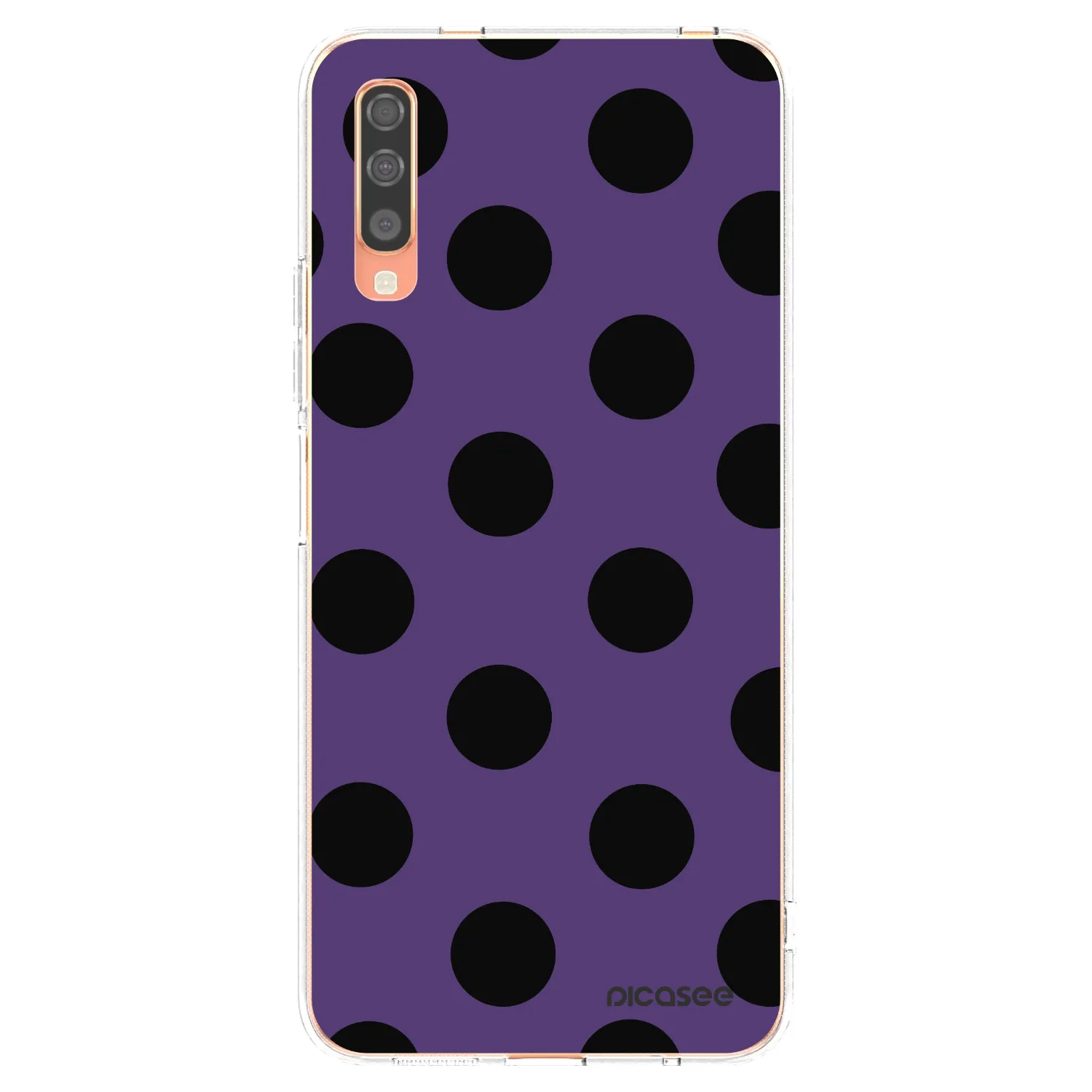 Picasee silikónový prehľadný obal pre Samsung Galaxy A70 A705F - Big flickers 2