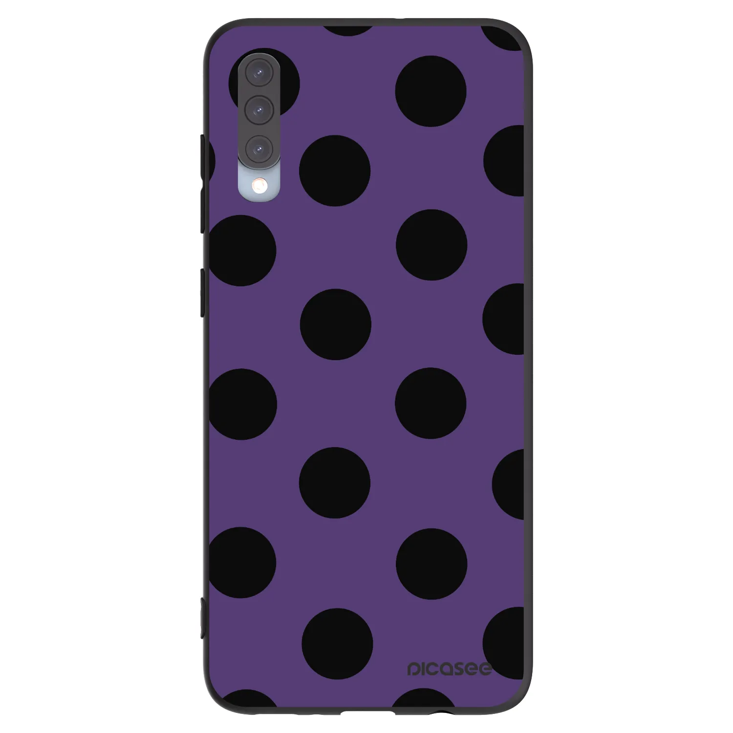Picasee silikónový čierny obal pre Samsung Galaxy A70 A705F - Big flickers 2