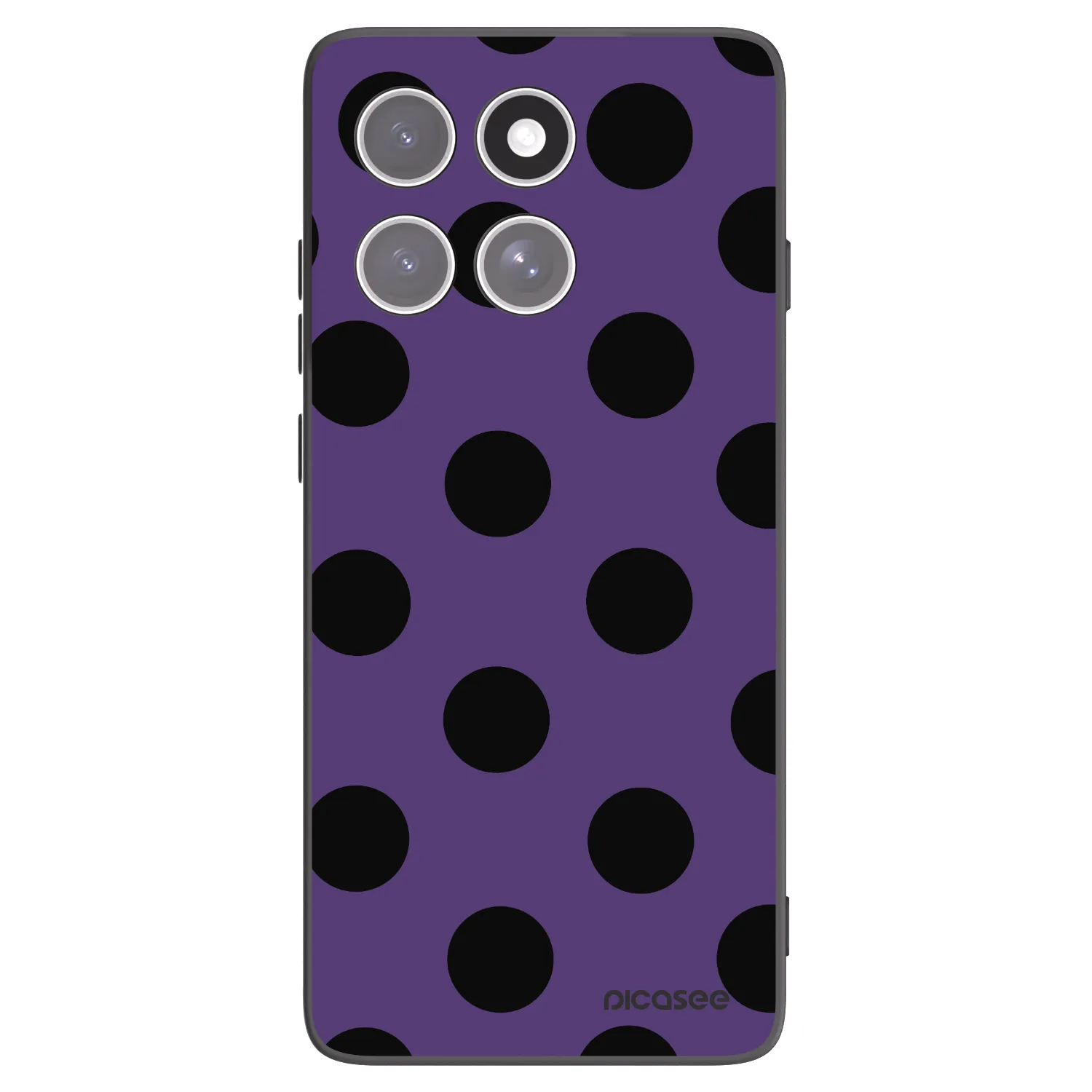 Picasee silikónový čierny obal pre Motorola Edge 60 Pro - Big flickers 2