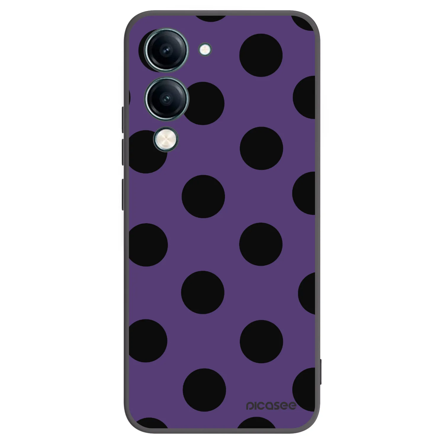 Picasee silikónový čierny obal pre Vivo Y29s 5G - Big flickers 2