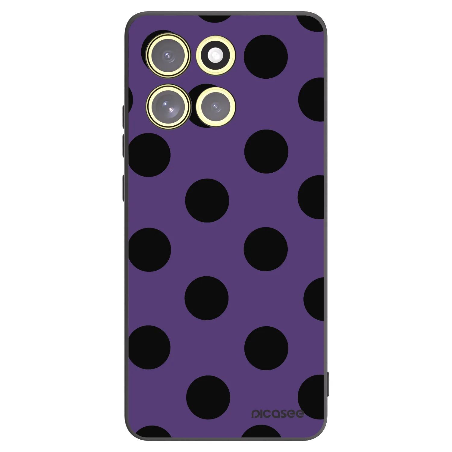 Picasee silikónový čierny obal pre Motorola Moto G86 Power 5G - Big flickers 2