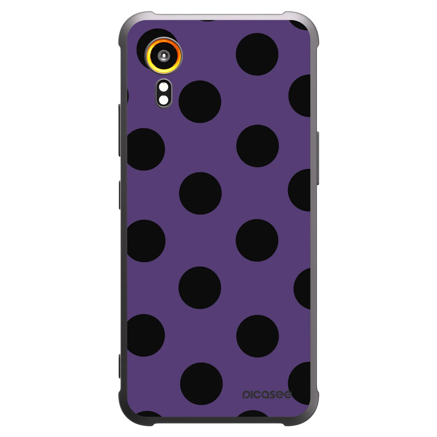 Picasee silikónový čierny obal pre Samsung Galaxy XCover 7 - Big flickers 2