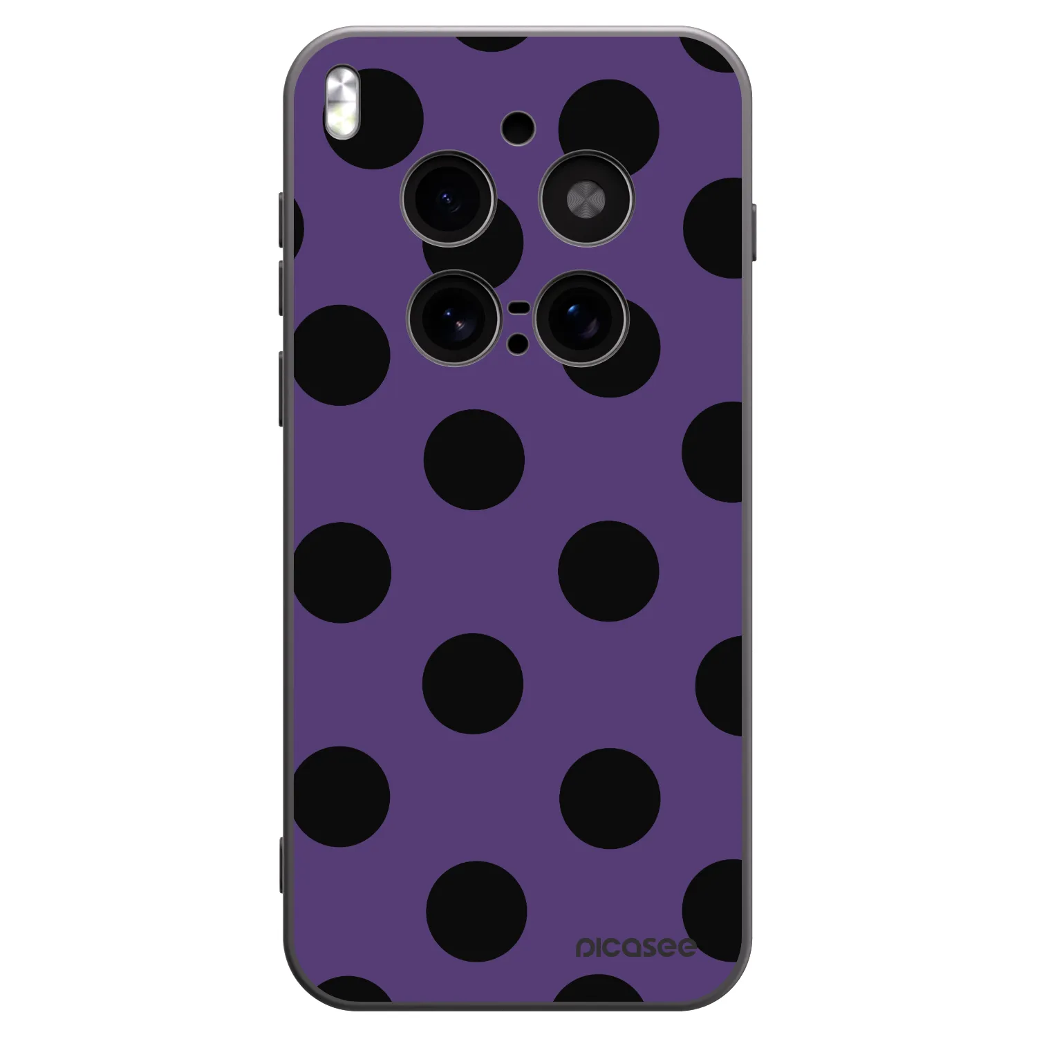 Picasee silikónový čierny obal pre Vivo X300 Pro - Big flickers 2