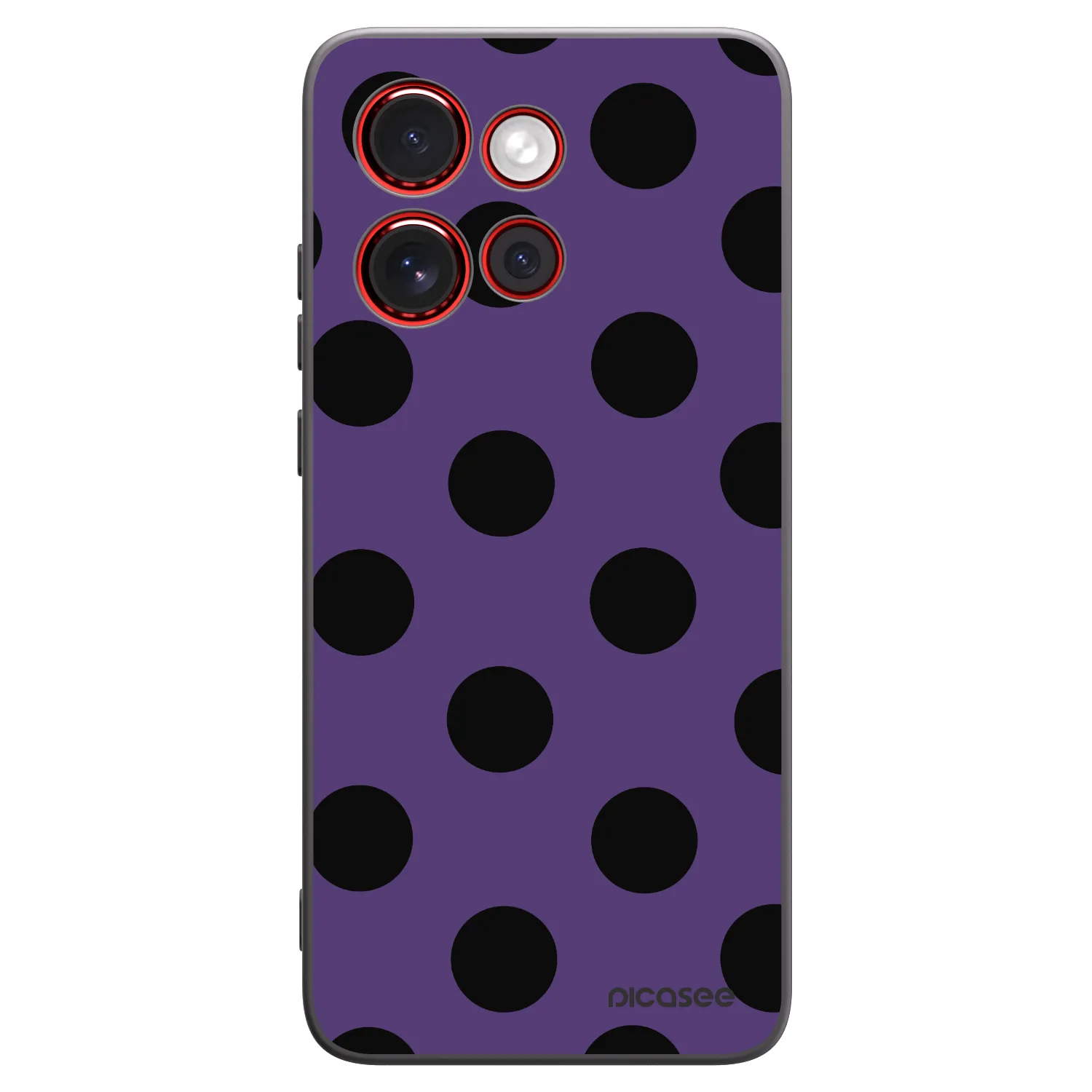 Picasee silikónový čierny obal pre Motorola Edge 60 Neo 5G - Big flickers 2