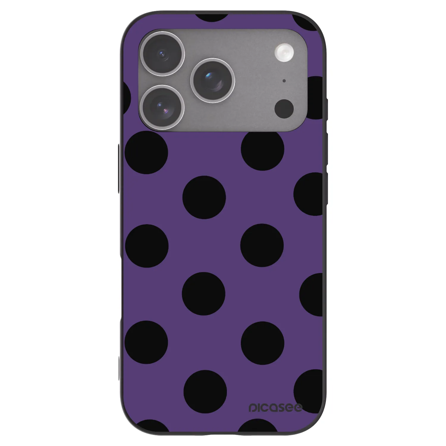 Picasee silikónový čierny obal pre Apple iPhone 18 Pro - Big flickers 2