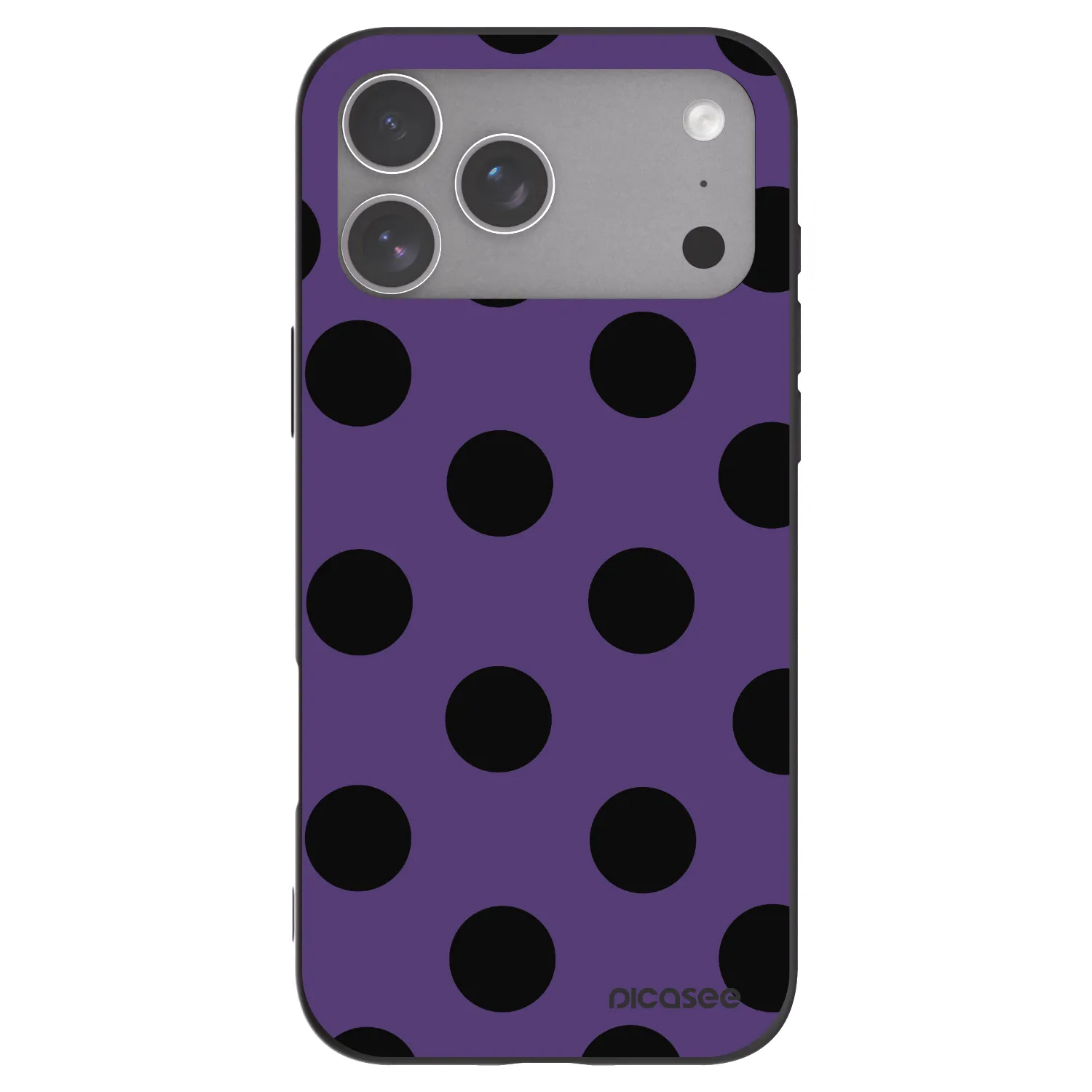 Picasee silikónový čierny obal pre Apple iPhone 18 Pro Max - Big flickers 2