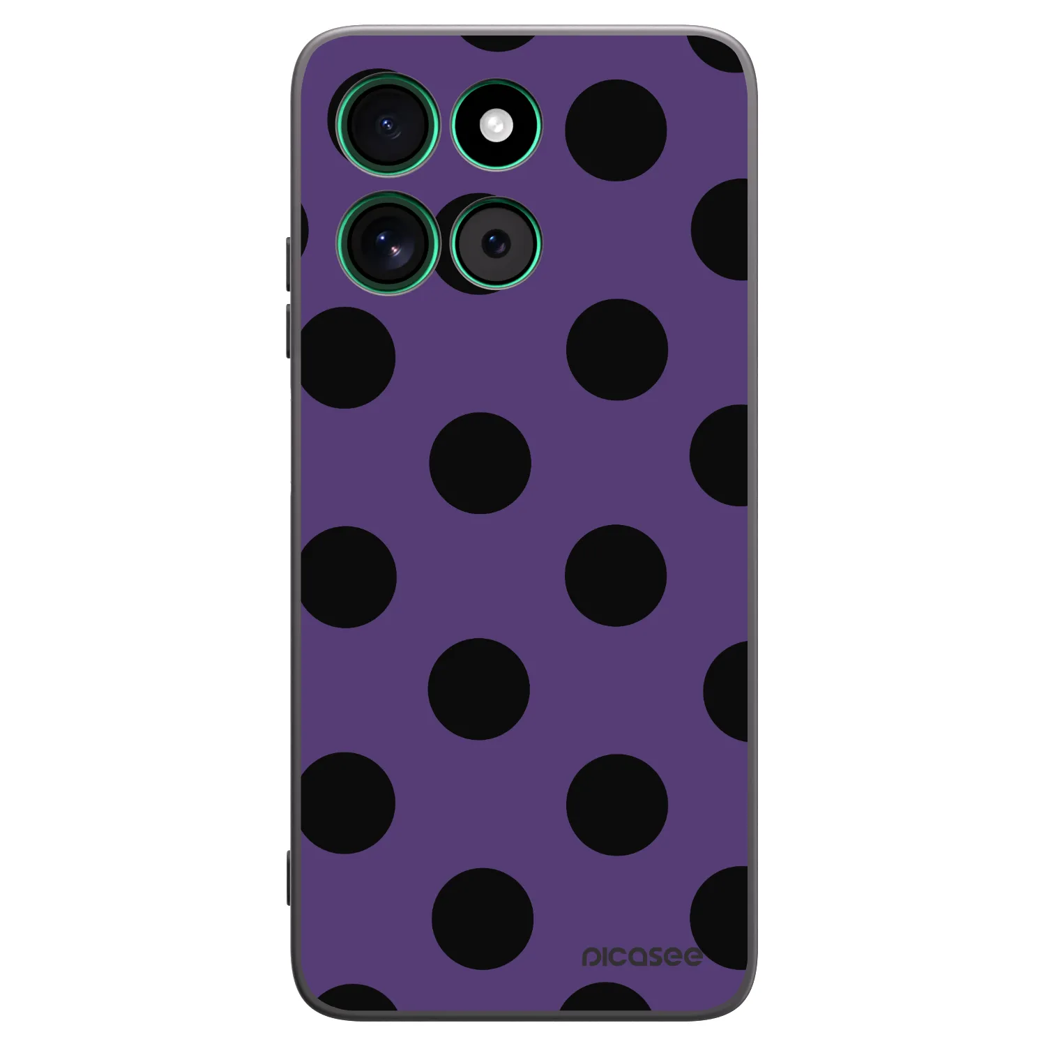 Picasee silikónový čierny obal pre Motorola Moto G57 Power - Big flickers 2