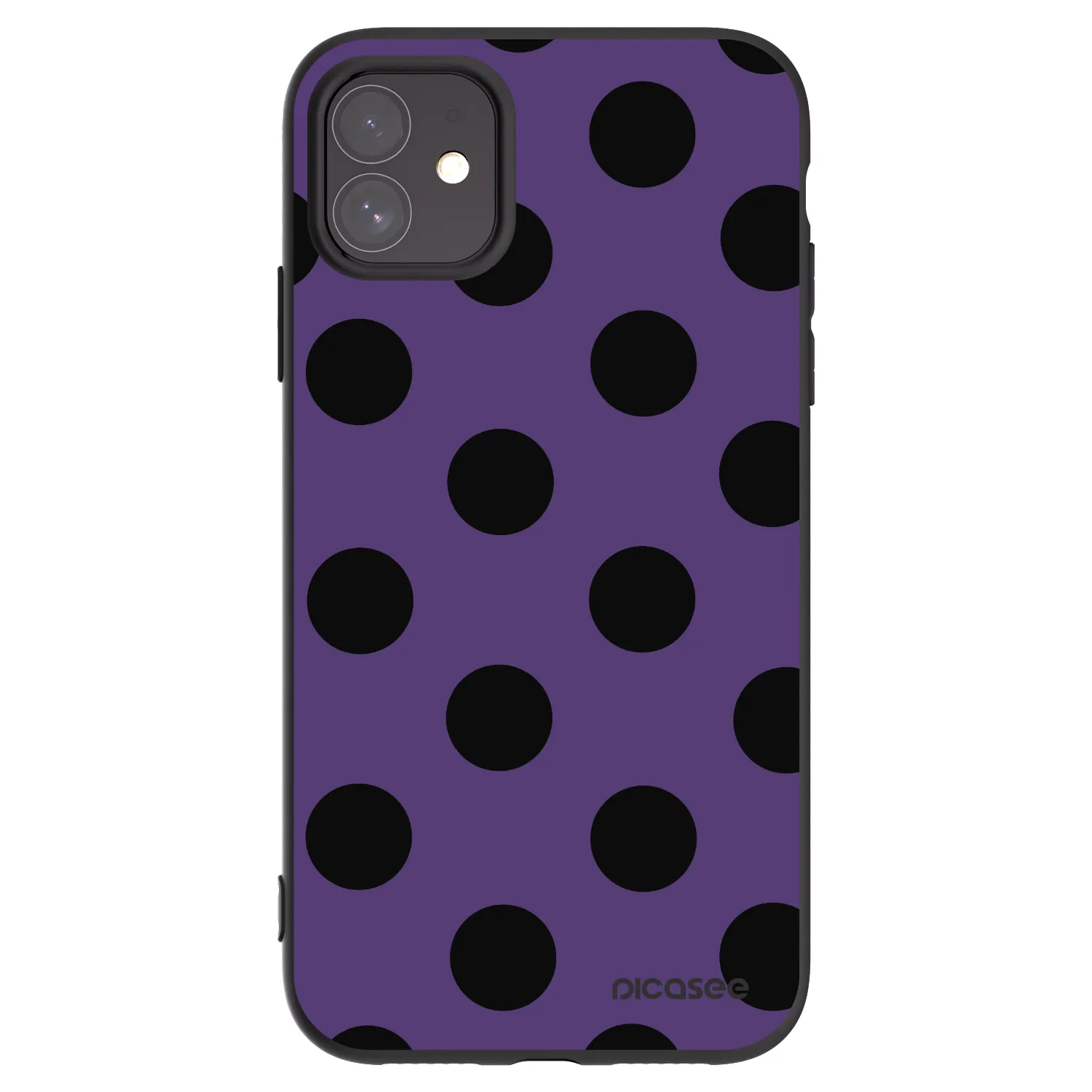 Picasee silikónový čierny obal pre Apple iPhone 11 - Big flickers 2