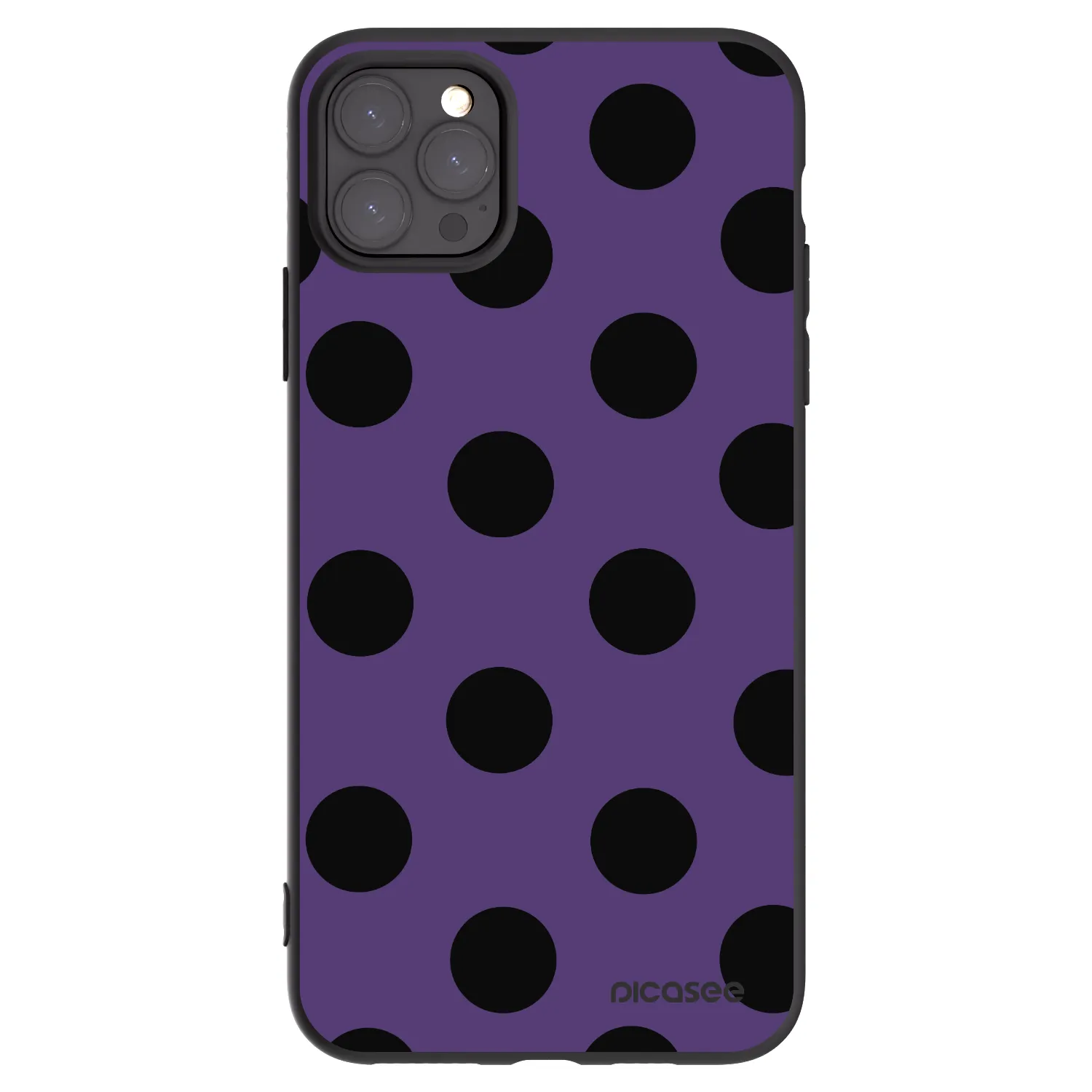 Picasee silikónový čierny obal pre Apple iPhone 11 Pro Max - Big flickers 2
