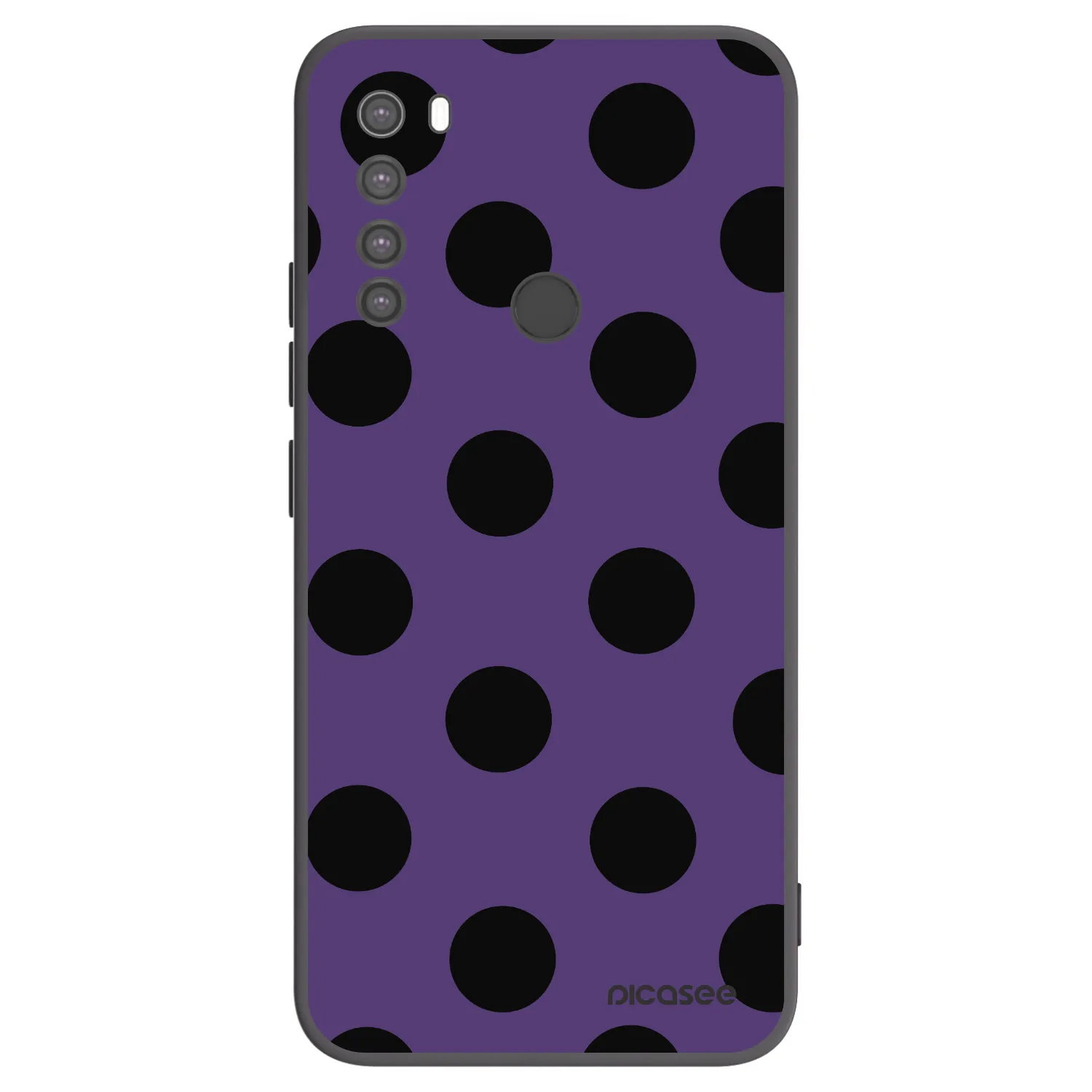 Picasee silikónový čierny obal pre Xiaomi Redmi Note 8 - Big flickers 2